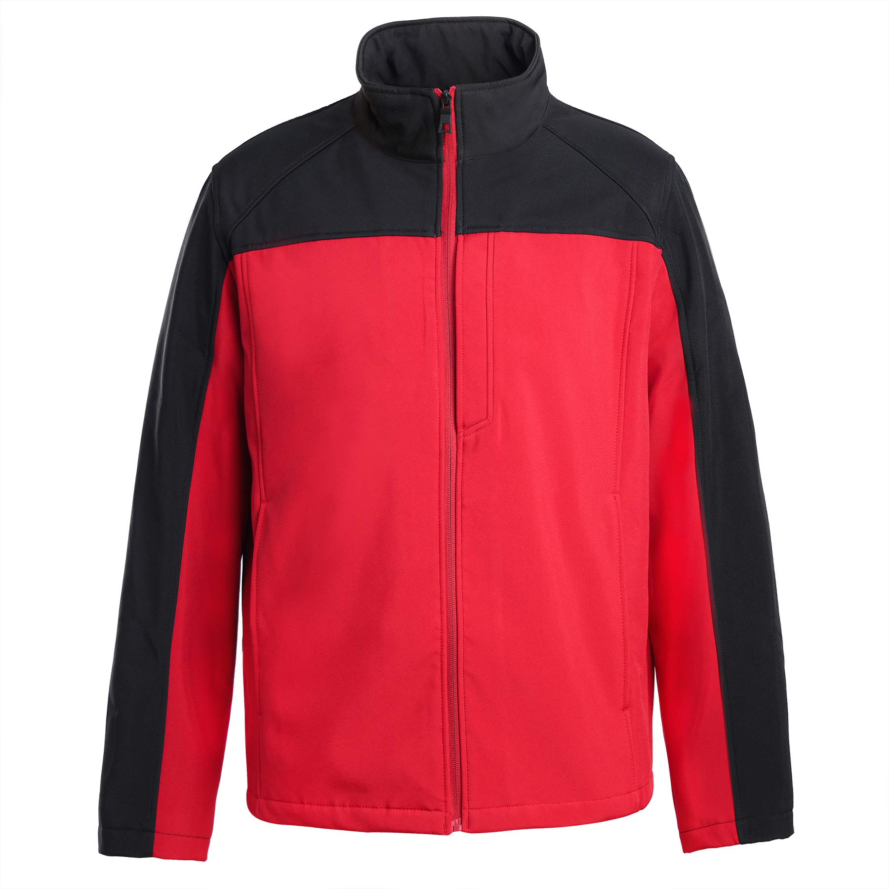 Men's Waterproof Softshell Jacket - 3-Layer Colorblock for Outdoor Sports