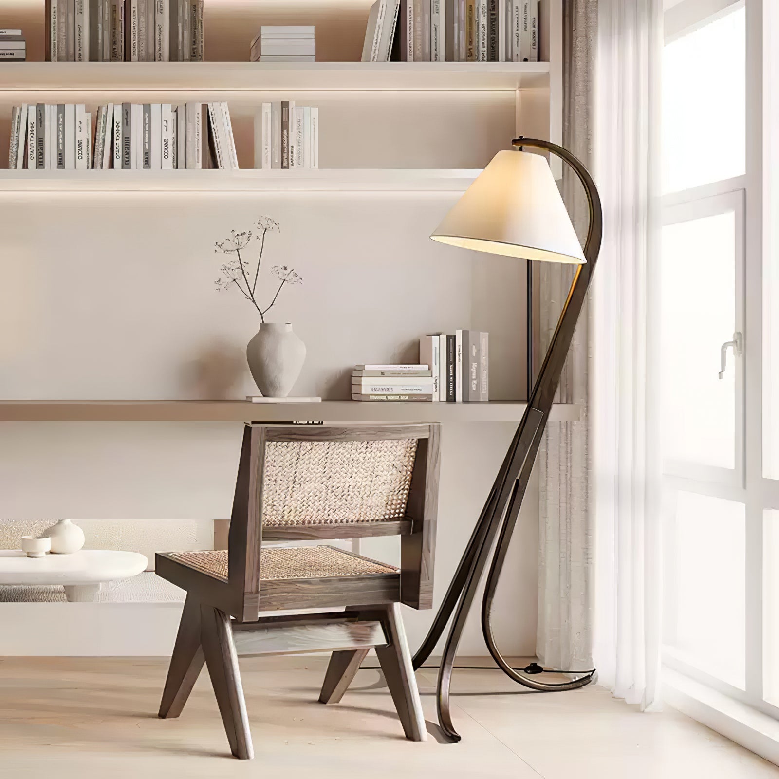 Arcwood Modern Floor Lamp - Adjustable Brightness LED Standing Light for Living Room, Bedroom & Office - Perfect for Reading, Relaxing & Decorating