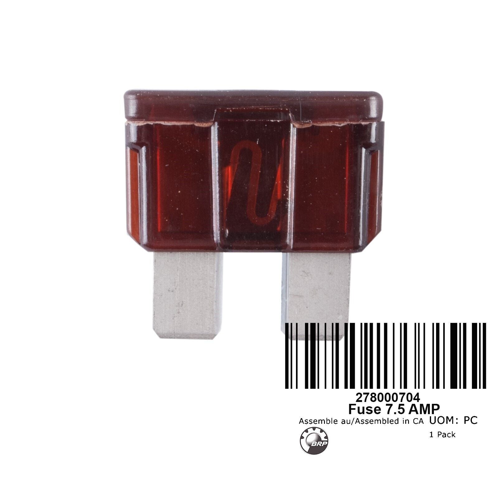 BRP Fuse 7.5A - 7.5 Amp Automotive Blade Fuse for BRP Vehicles (Can-Am, Sea-Doo, Ski-Doo) - Replacement Electrical Fuse for Powersports, Boats & Off-Road Vehicles