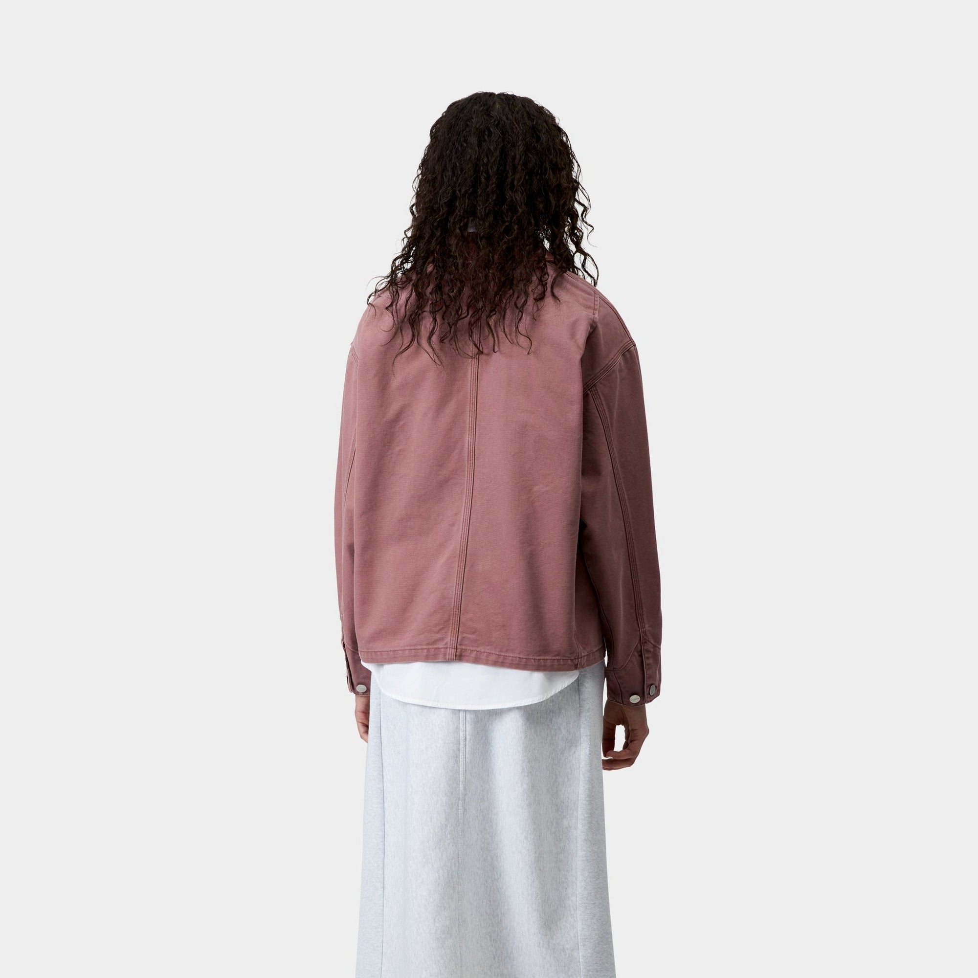 Women's OG Michigan Spring Coat - Stone Canvas & Dusky Pink Waterproof Jacket for Outdoor Hiking, Camping & Casual Wear