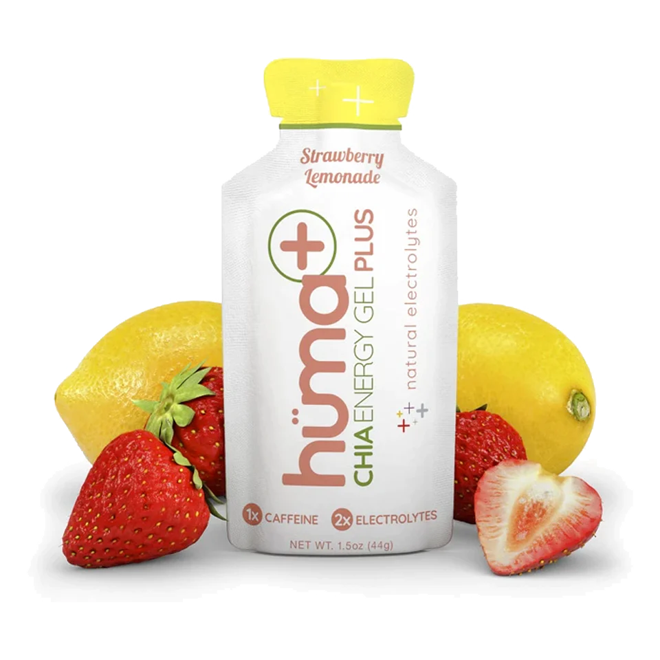 Huma Energy Gels - Natural Electrolyte Sports Fuel for Runners, Cyclists & Athletes - Organic Chia-Based Energy Boost - Perfect for Marathon Training, Long-Distance Cycling & Endurance Workouts