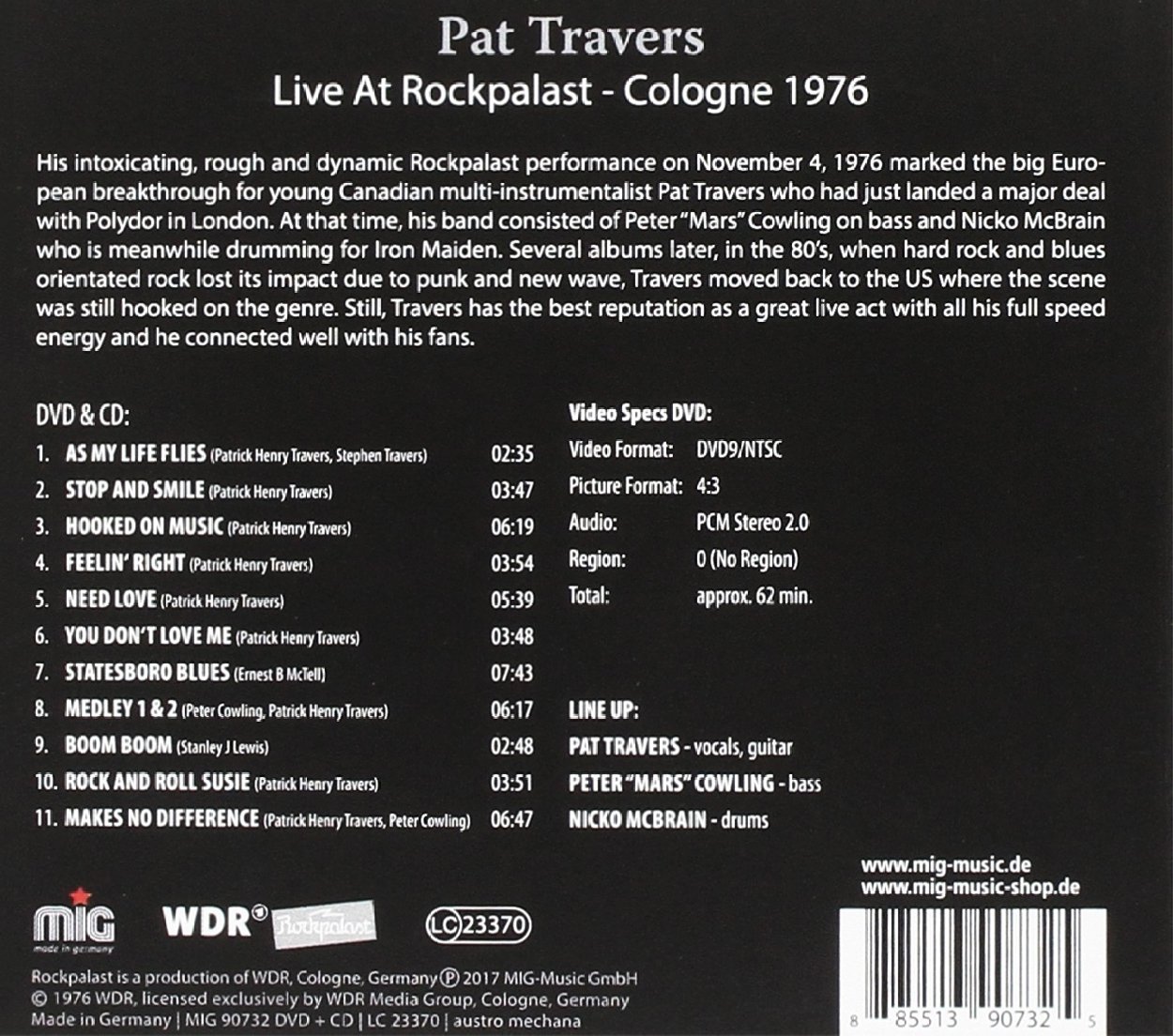 Live At Rockpalast: Cologne 1976 - Legendary Rock Concert DVD - Perfect for Music Collectors & Classic Rock Fans - Great for Home Entertainment & Gifts