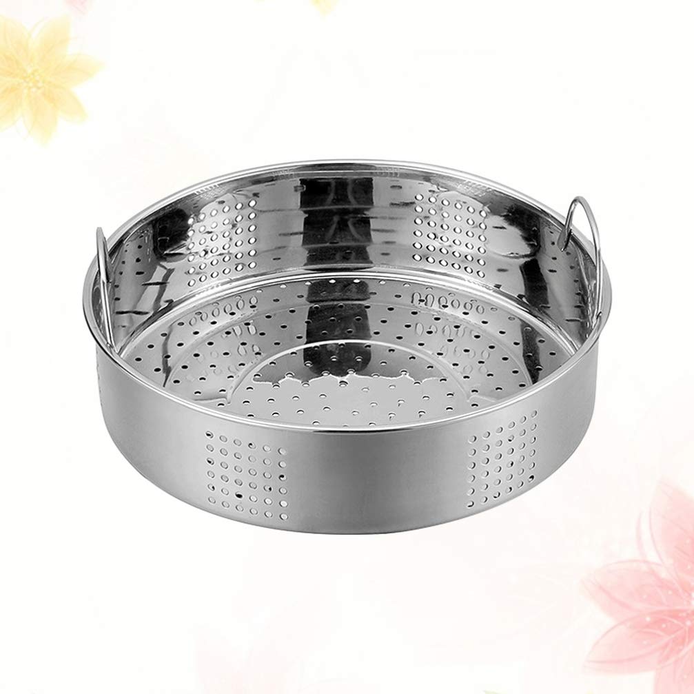 DOITOOL Stainless Steel Handle Bun Steamer Basket - 3-Layer Stackable Kitchen Cookware for Dumplings, Bao Buns & Vegetables - Perfect for Asian Cooking & Healthy Meal Prep