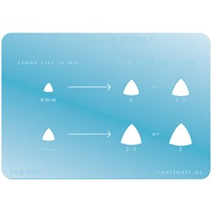 Cool Tools - Bezel Template for Trillion Cut Gemstones - Jewelry Making & Stone Setting DIY Kit | Perfect for Jewelers, Hobbyists & Craft Enthusiasts