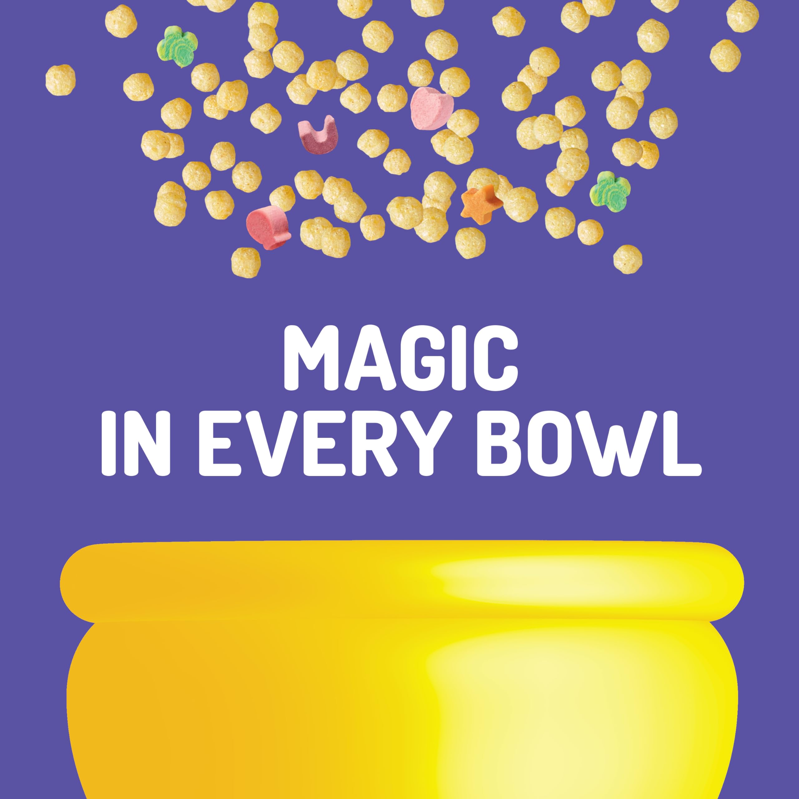 LUCKY CHARMS Minis Cereal with Marshmallows - 10.5oz (297g) Breakfast Cereal Box - Perfect for School Lunches, Office Snacks & Quick Breakfasts