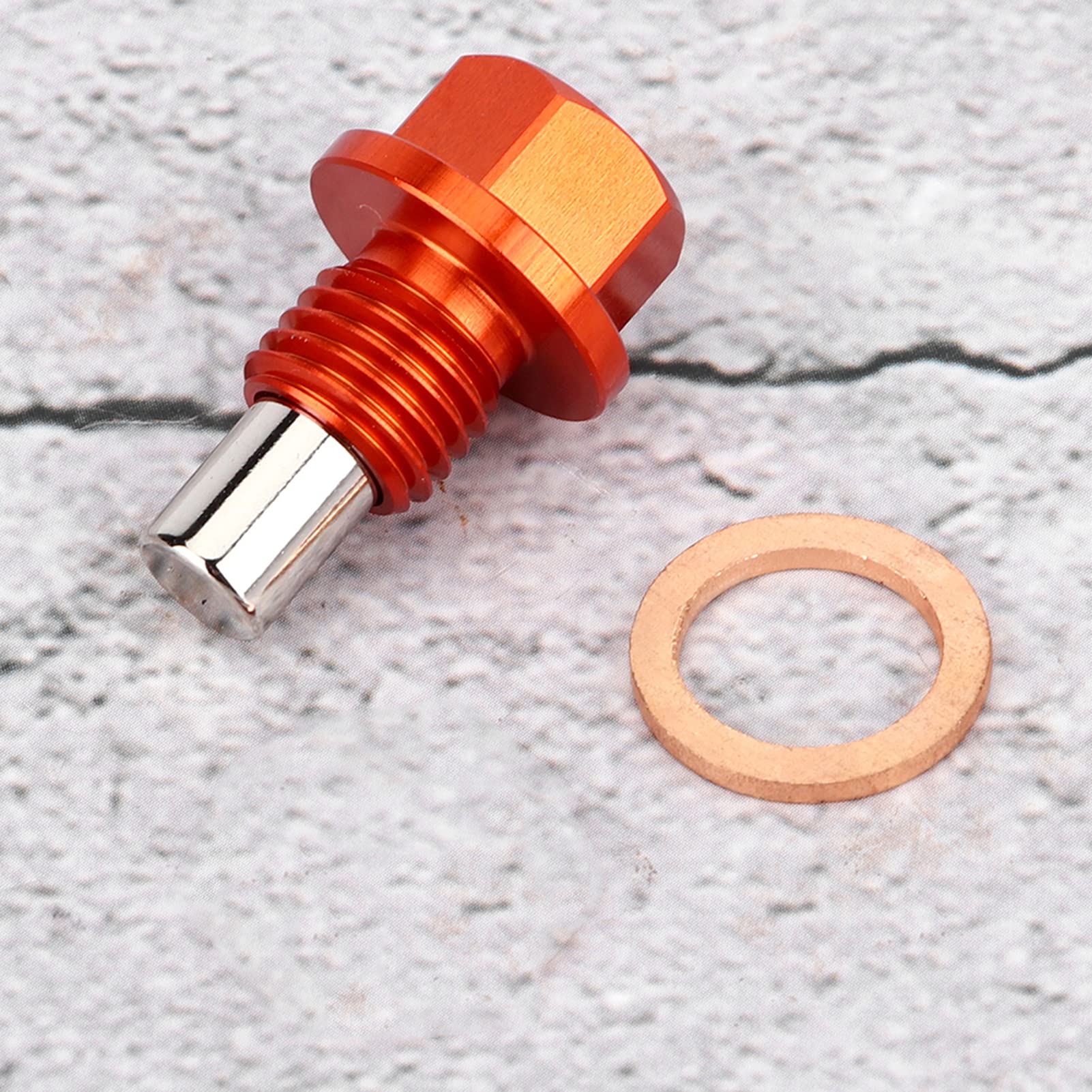 AQXREIGHT Magnetic Oil Drain Plug - M12x1.5 Aluminum Alloy Replacement Screw for Car & Motorcycle Engine Oil Change - Perfect for DIY Auto Maintenance & Vehicle Upgrades