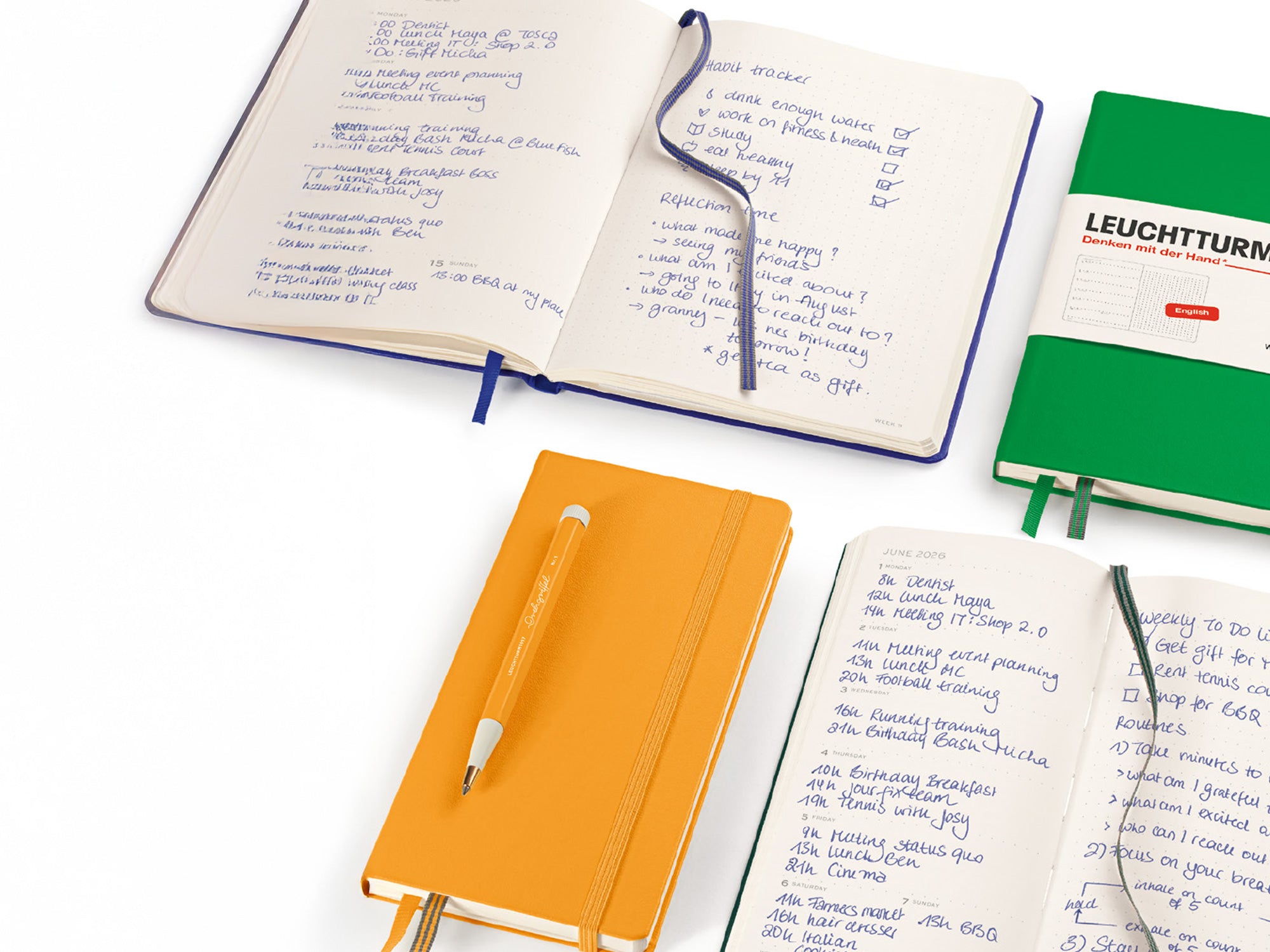 2026 Leuchtturm 1917 Weekly Planner & Notebook - A5 Hardcover Dotted Journal with 251 Numbered Pages, Premium Dusty Rose Cover | Perfect for Bullet Journaling, Work Planning & Creative Note Taking