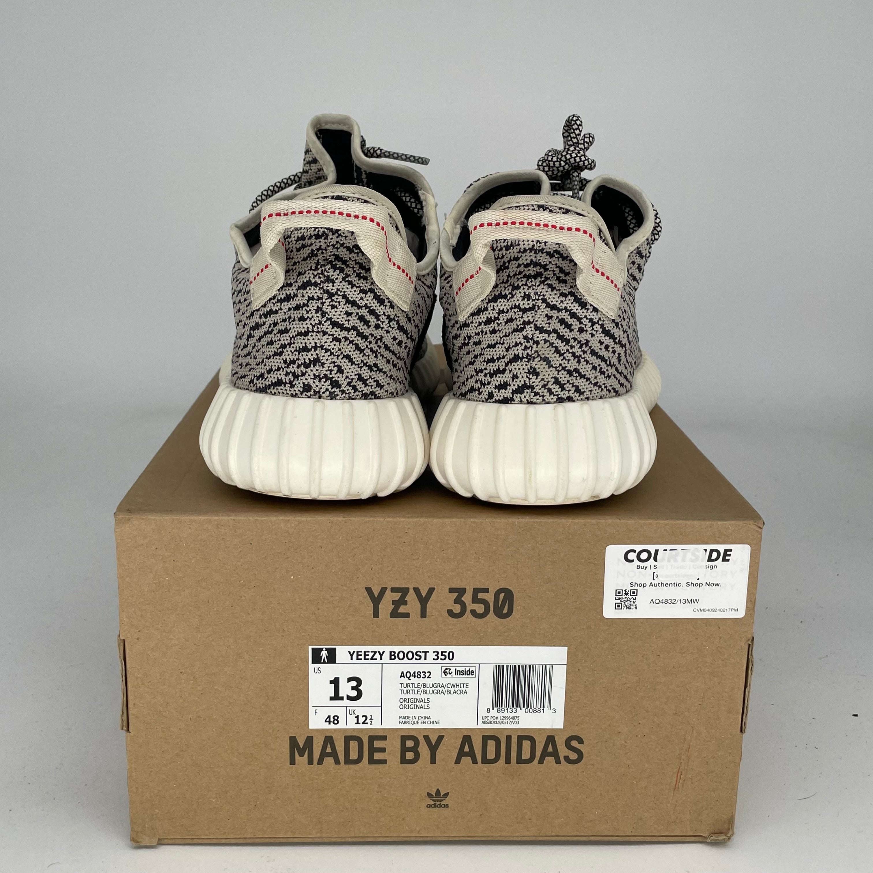 Adidas Yeezy Boost 350 V2 Turtle Dove Sneakers - Men's Size 13 (AQ4832) | Comfortable Running Shoes for Gym, Casual Wear & Street Style Fashion