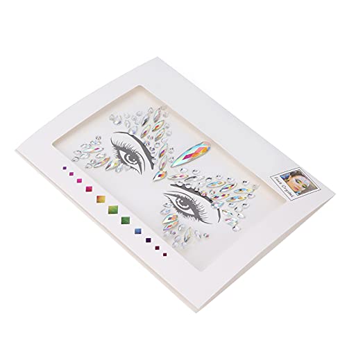 Glitter Face Rhinestones Sticker - Hypoallergenic, Waterproof, Self-Adhesive Body Jewels for Weddings, Parties & Special Events | Perfect for Festival Makeup, Costume Accessories & Photo Shoots