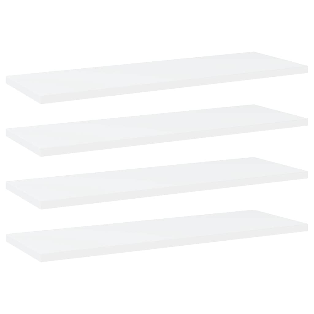4-Pack White Chipboard Display Shelves Replacement Boards 23.6