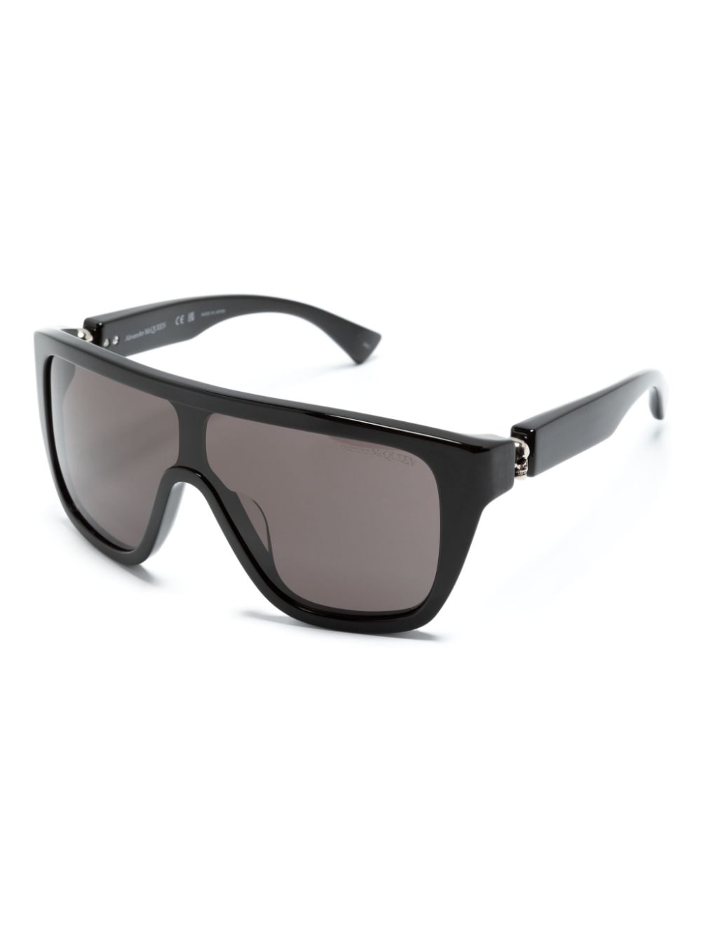 Alexander McQueen Black Sunglasses for Women & Men - Luxury Designer Shades for Fashion, Outdoor & Travel