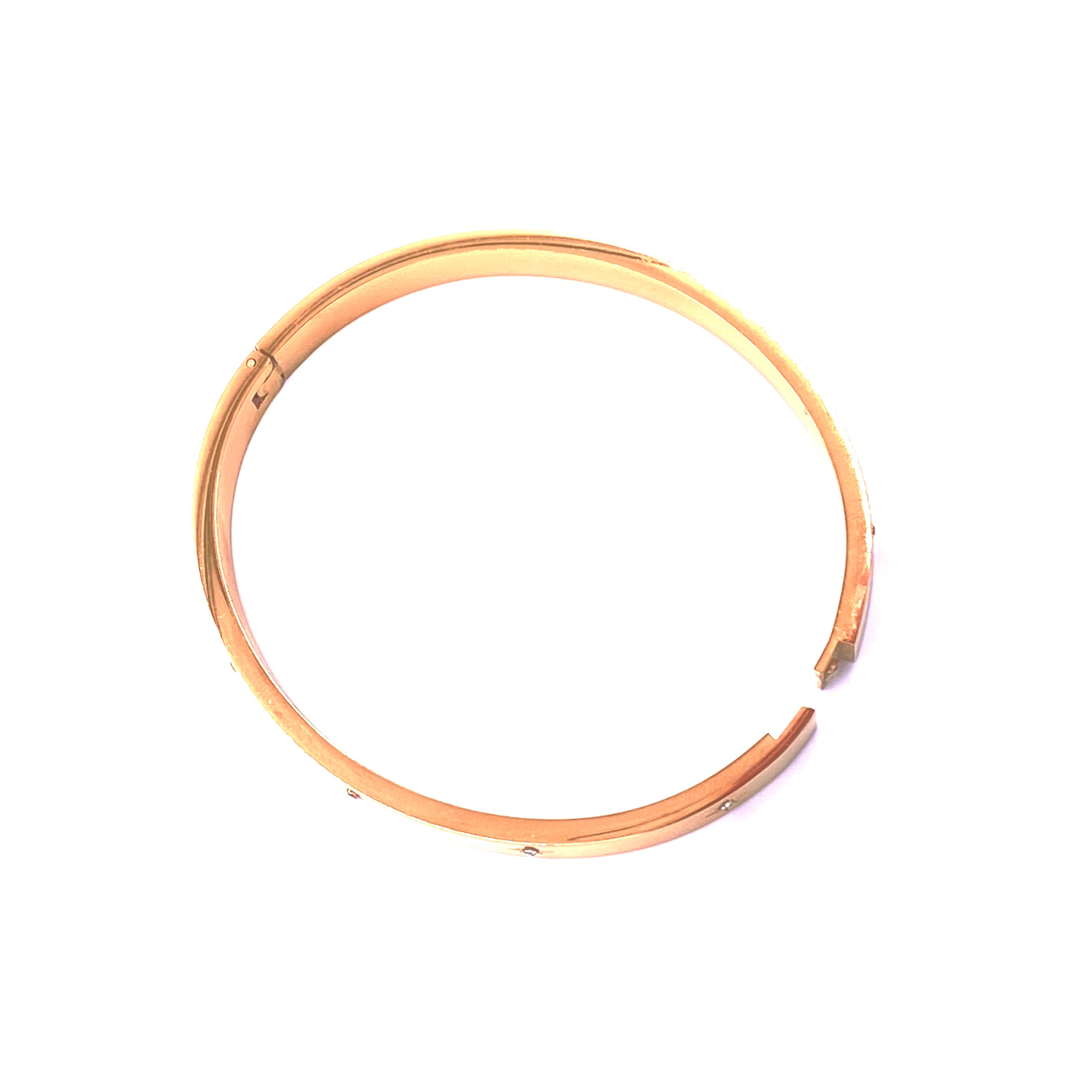 Ashley Gold Stainless Steel Mini Starburst Design Bangle Bracelet for Women - Elegant Stackable Jewelry for Everyday Wear, Parties & Gifts