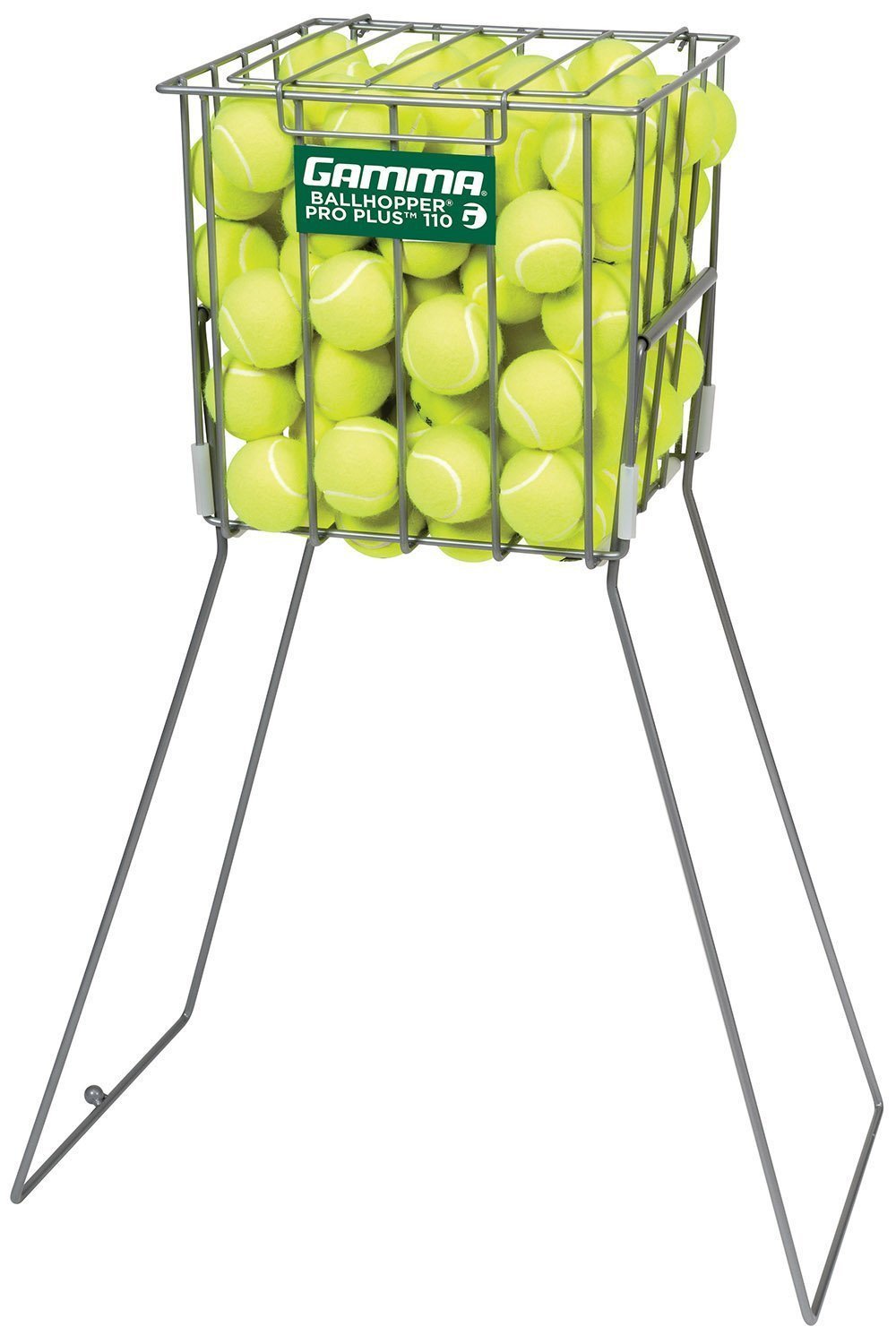 Gamma Pro Plus 110 Ball Hopper - Tennis Ball Storage & Training Equipment for Practice Sessions, Coaching, and Court Drills