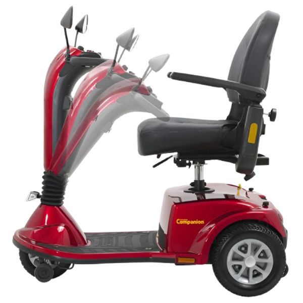 Golden Technologies Companion GC240 3-Wheel Mobility Scooter - Lightweight, Compact & Easy to Maneuver for Seniors & Adults - Perfect for Indoor & Outdoor Use, Shopping Malls, Parks & Travel