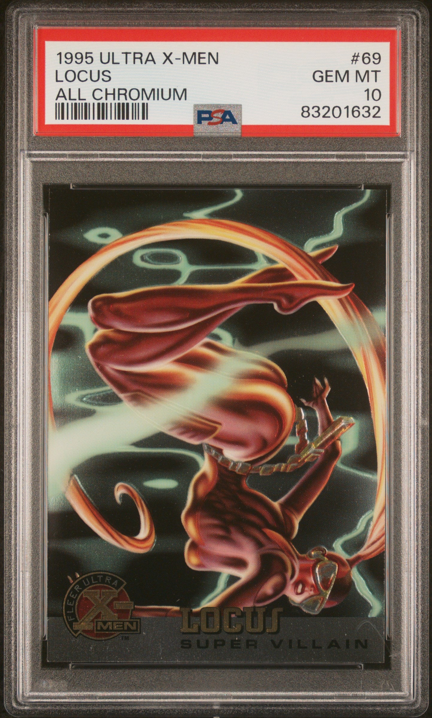 1995 Ultra X-Men All Chromium Locus #69 PSA 10 Graded Trading Card - Rare Collectible for Marvel Fans & Card Investors | Perfect for Display, Gifts, and Comic Conventions