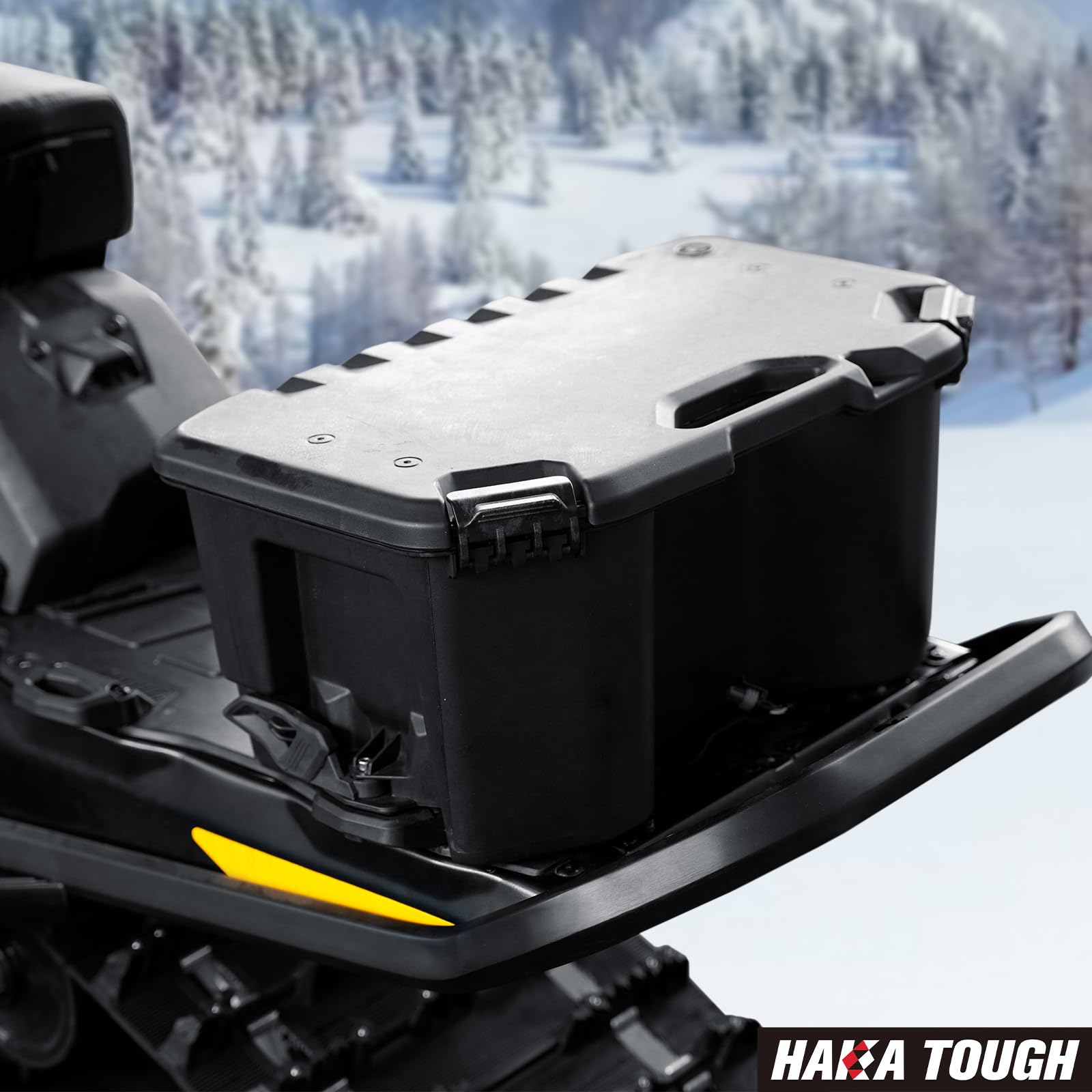 HAKA TOUGH UTV 20L/5.2 Gallon Waterproof Rear Cargo Box for Can Am Maverick X3 MAX, Maverick Trail, Defender & Commander | Durable Storage Bed Accessory | OEM #715007112 Replacement | Perfect for Off-Road Adventures, Hunting & Camping Gear Storage