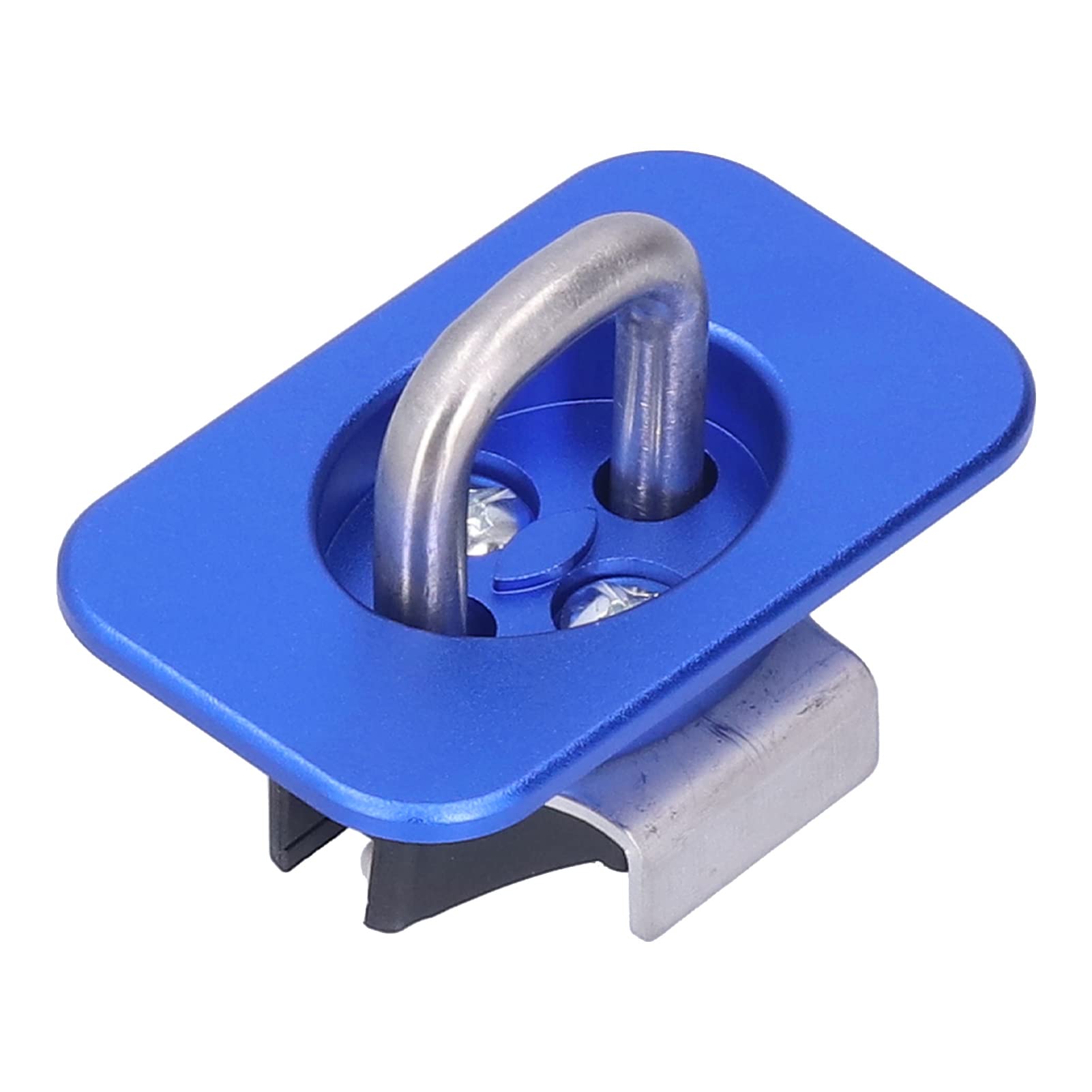 Shanrya Retractable Tie Down Anchors for Truck Bed - Heavy Duty Weatherproof Side Wall Anchors (Blue) - Perfect for Securing Cargo, ATVs, Motorcycles & Camping Gear