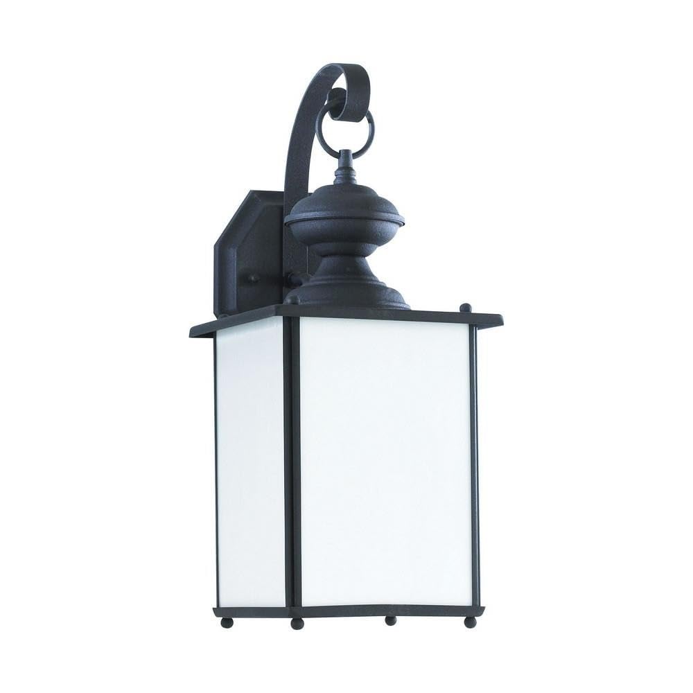 17 Inch Black Outdoor Dark Sky Wall Lantern with Incandescent Lighting - Transitional Style Exterior Fixture for Porch, Patio & Garden Decor - Energy Efficient Outdoor Wall Sconce (Model 73-Bel-983547)