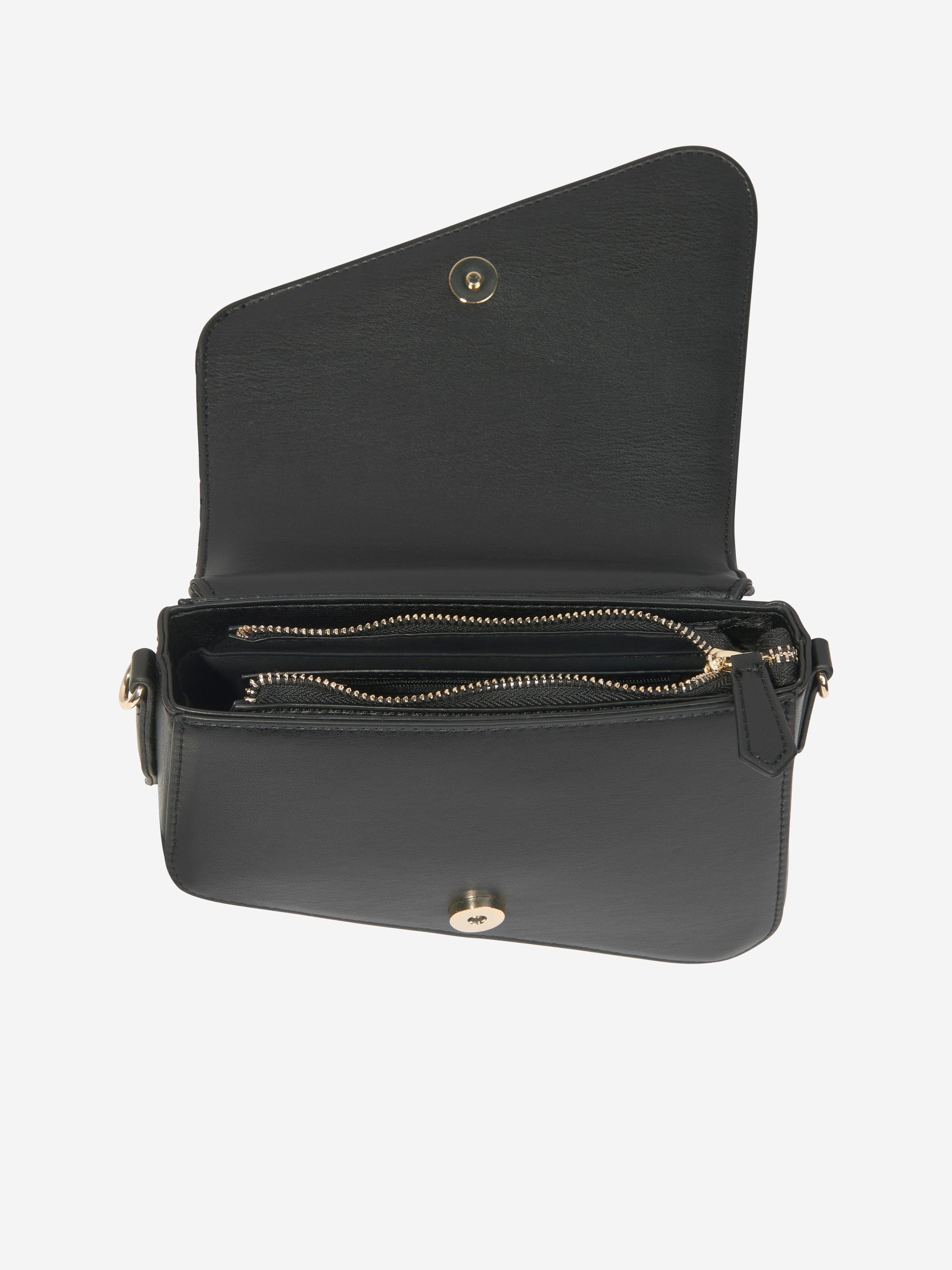 Belville Black Crossbody Bag for Women - 17.3 Inch Stylish Shoulder Purse, Lightweight & Durable Handbag for Travel, Shopping & Daily Use