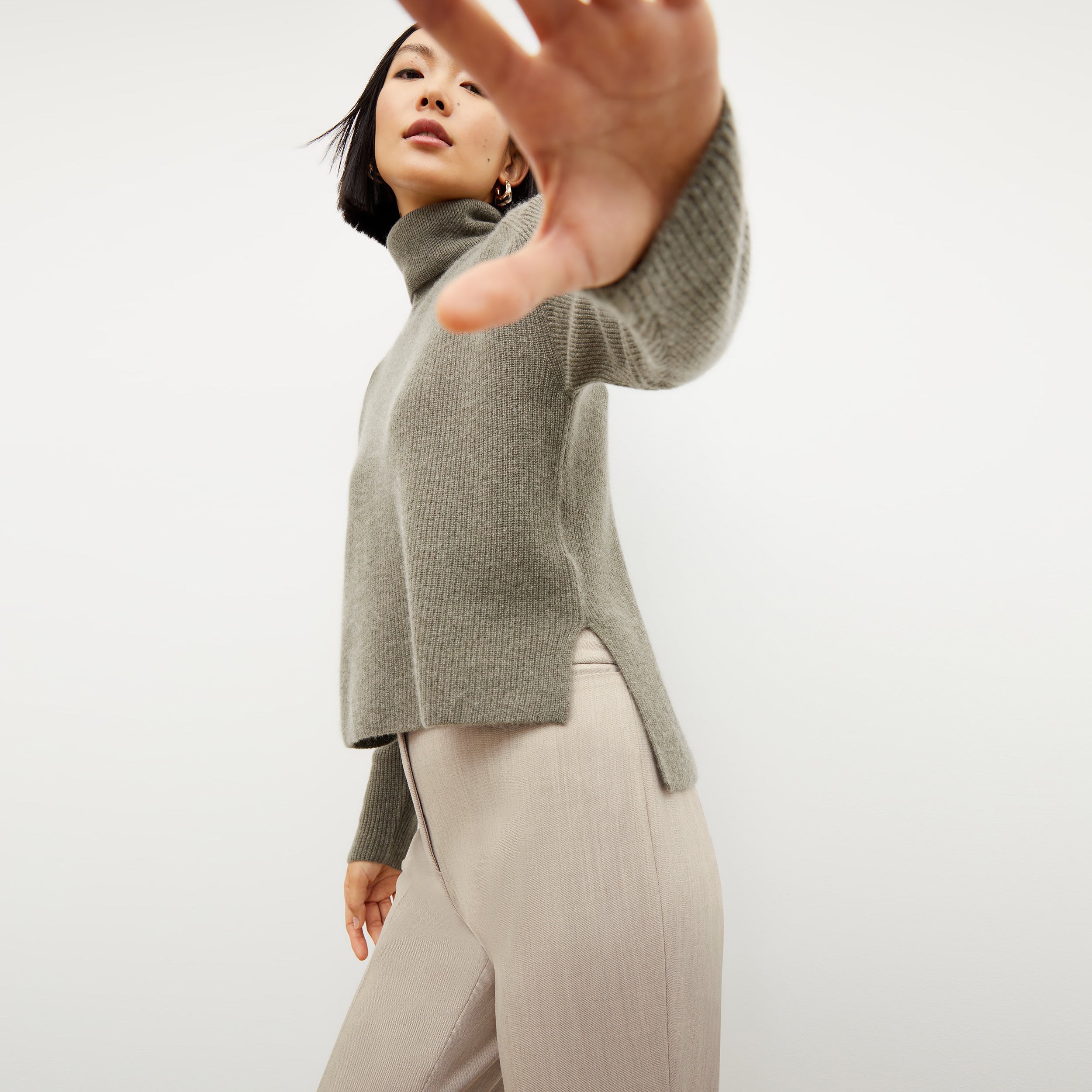 Horton Pant - Washable Wool Twill Pants for Men & Women | Natural Melange Color | Comfortable Office Wear & Casual Outfits