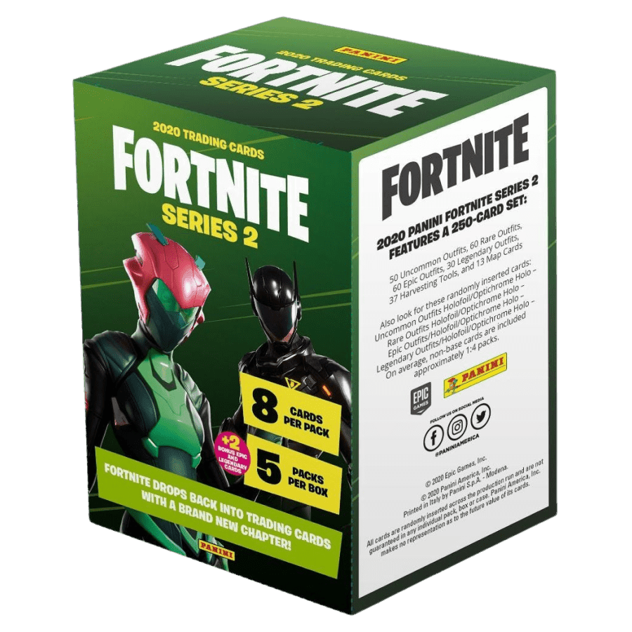 Fortnite Series 2 Trading Cards Blaster Box - 36 Packs with Exclusive Skins & Rare Cards | Collectible Card Game for Kids & Adults | Perfect for Gaming Parties & Gift Giving