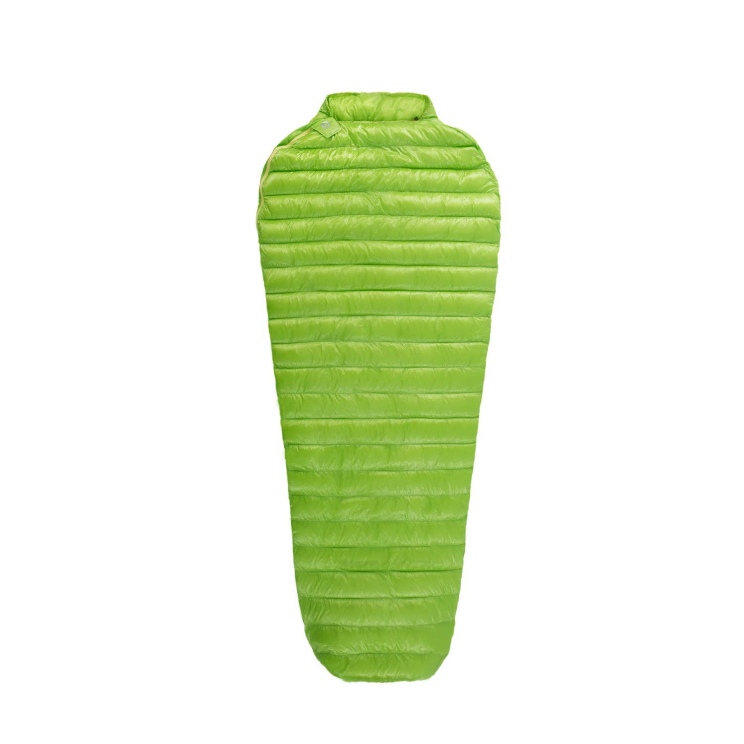 Ultralight 6 Degree 800FP Goose Down Sleeping Bag for Backpacking, Camping & Hiking - Compact & Warm for Men & Women (Green, Regular) - Perfect for Cold Weather Adventures & Outdoor Survival Gear