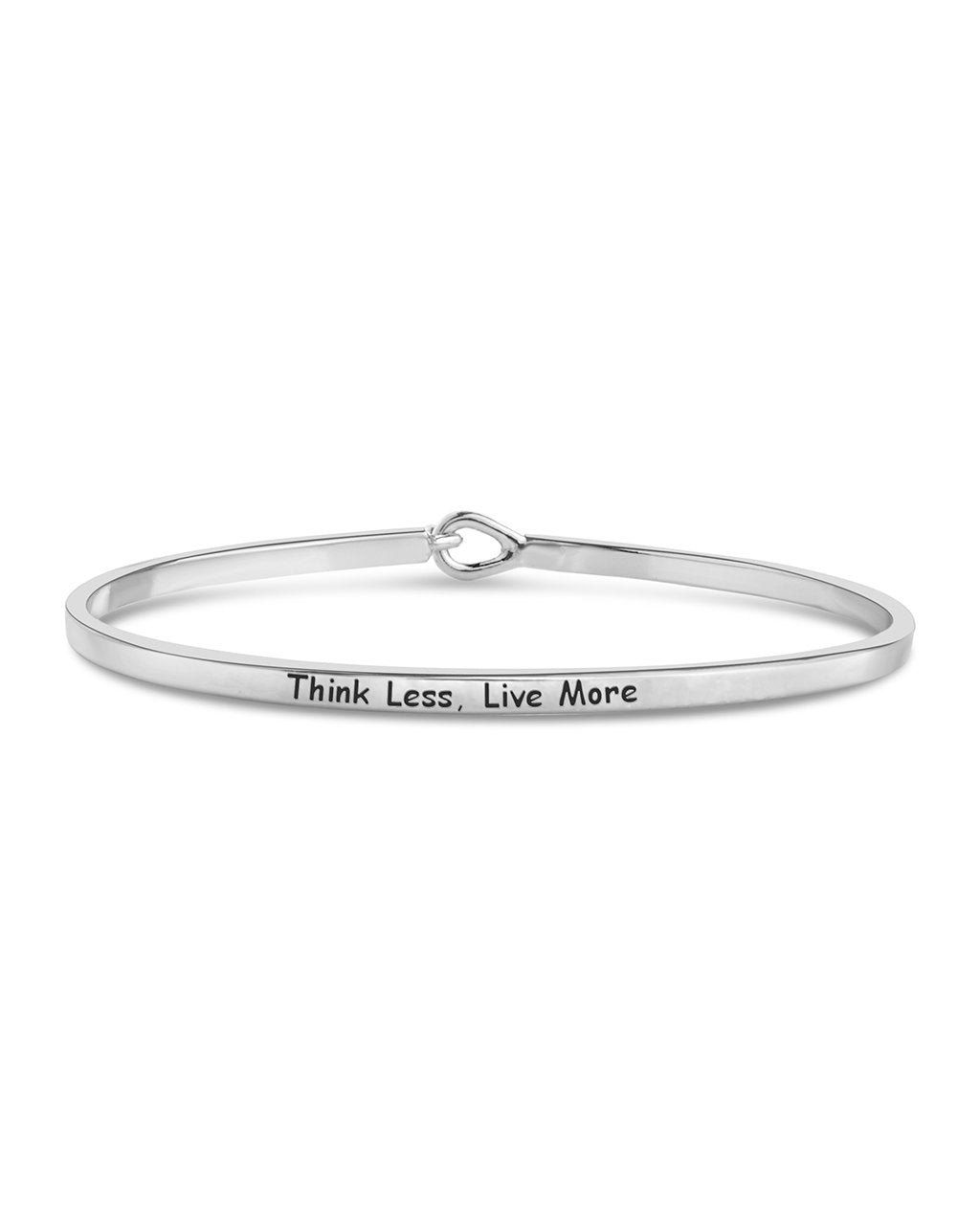 Mantra Hook and Eye Bangle Bracelet - Adjustable Yoga Meditation Jewelry for Women, Boho Chic Spiritual Accessories for Daily Wear & Special Occasions