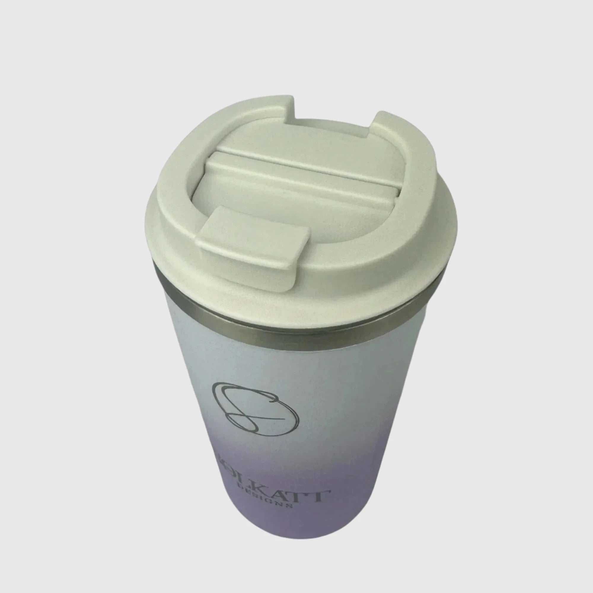 Lavender Lilac Insulated Travel Coffee Cup - 500ml Stainless Steel Vacuum Flask, Keeps Hot/Cold for 12 Hours - Perfect for Commuting, Camping & Office Use