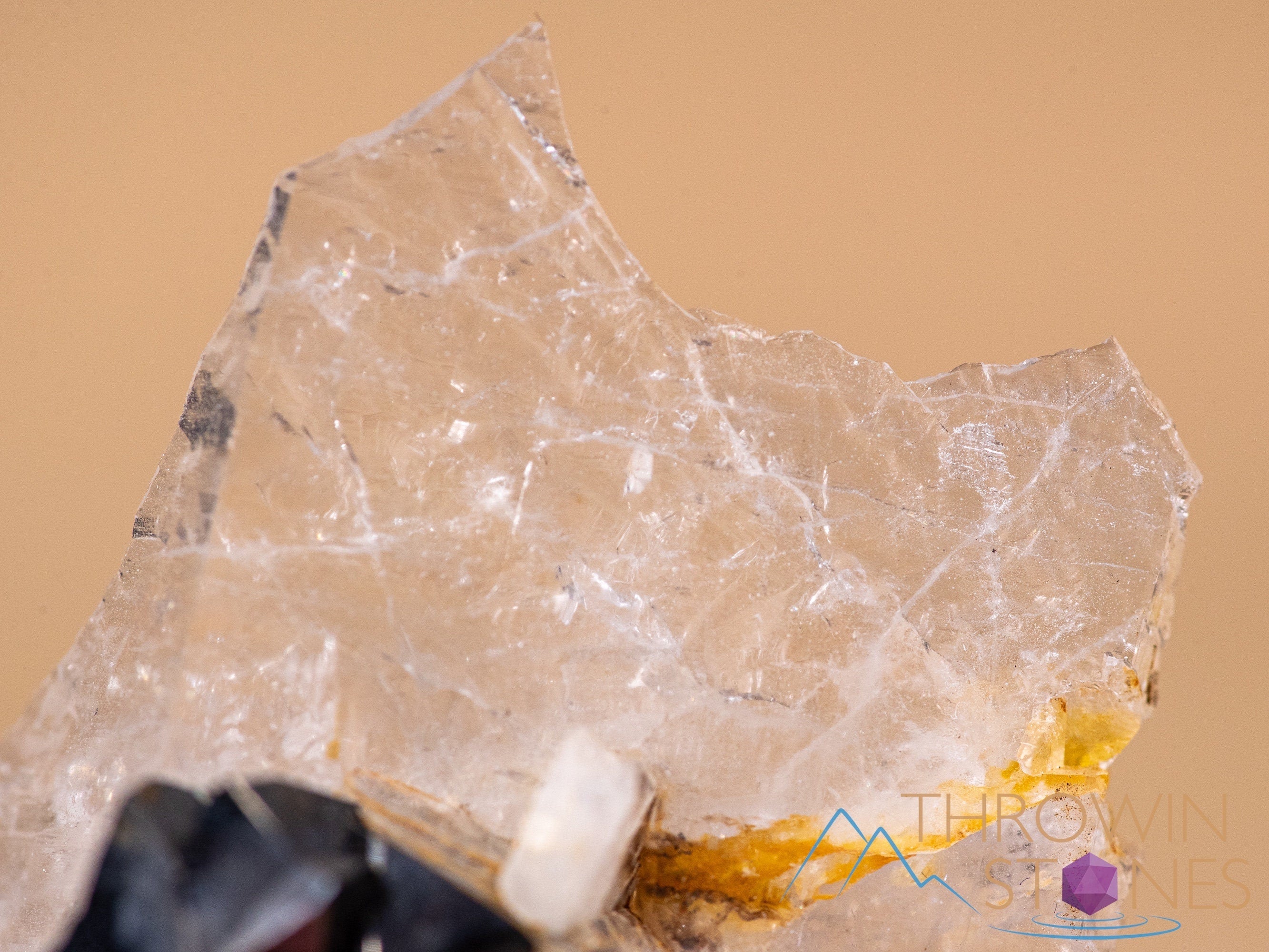 Natural Cassiterite on Quartz Raw Crystal Cluster - Healing Stone Collection, Mineral Specimen for Home Decor, Housewarming Gift, Meditation & Energy Work