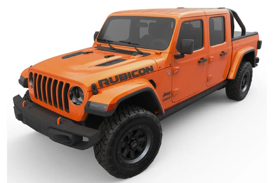 Jeep Gladiator JT EGR USA RollTrac Sports Bar S Series - Black Powder Coated Truck Accessory for Off-Road & Adventure Driving