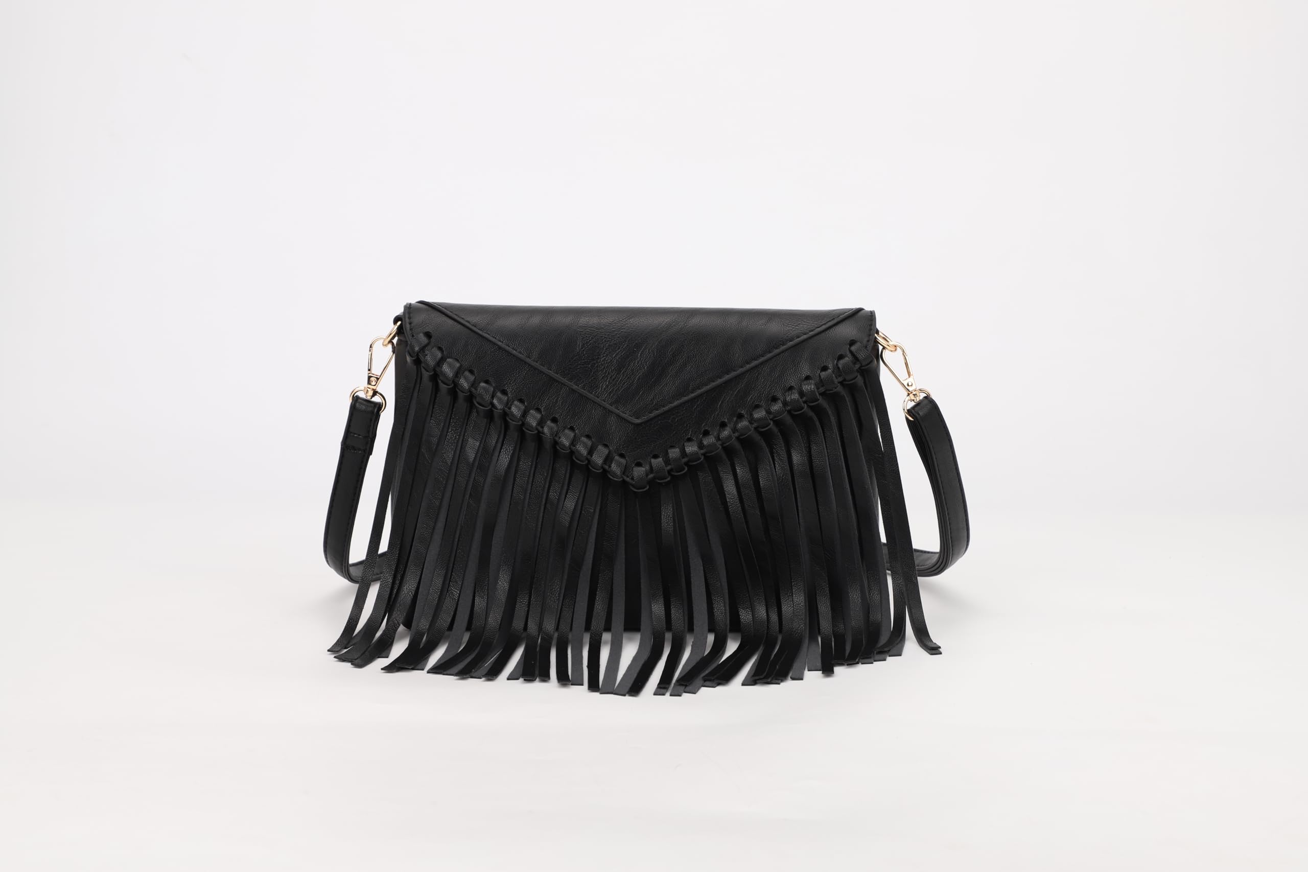 Stylish Women's PU Leather Crossbody Bag with Tassel Fringe - Western Boho Shoulder Purse for Casual Outings, Travel & Everyday Use