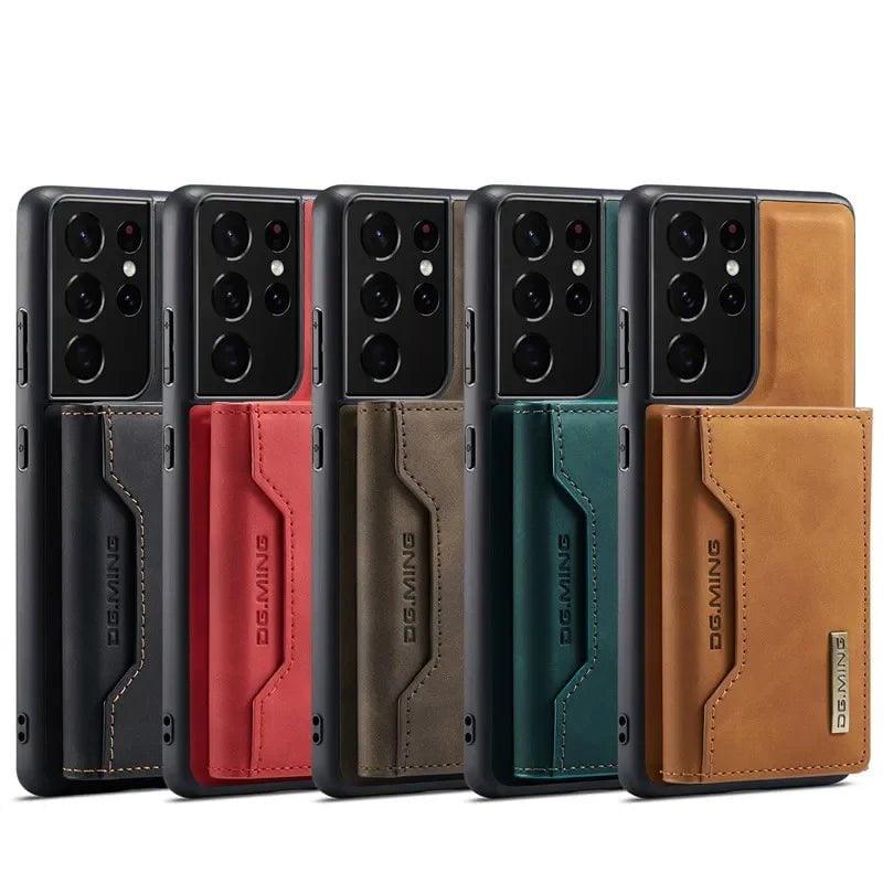 Samsung Galaxy S24 Ultra Retro Flip Vegan Leather Phone Case - Stylish & Protective Cover for Everyday Use, Work & Travel