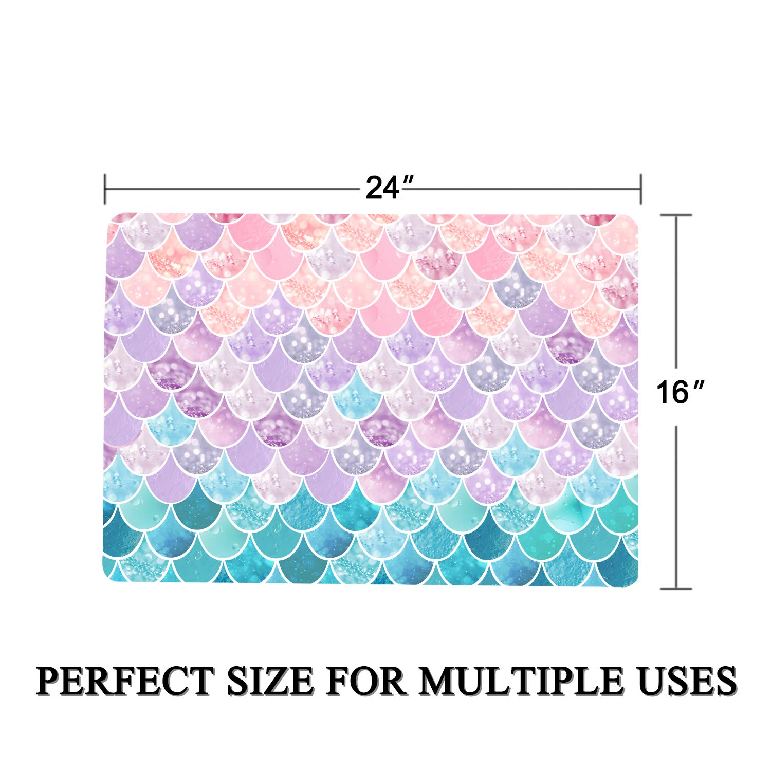 Mermaid Bath Mat 16x24