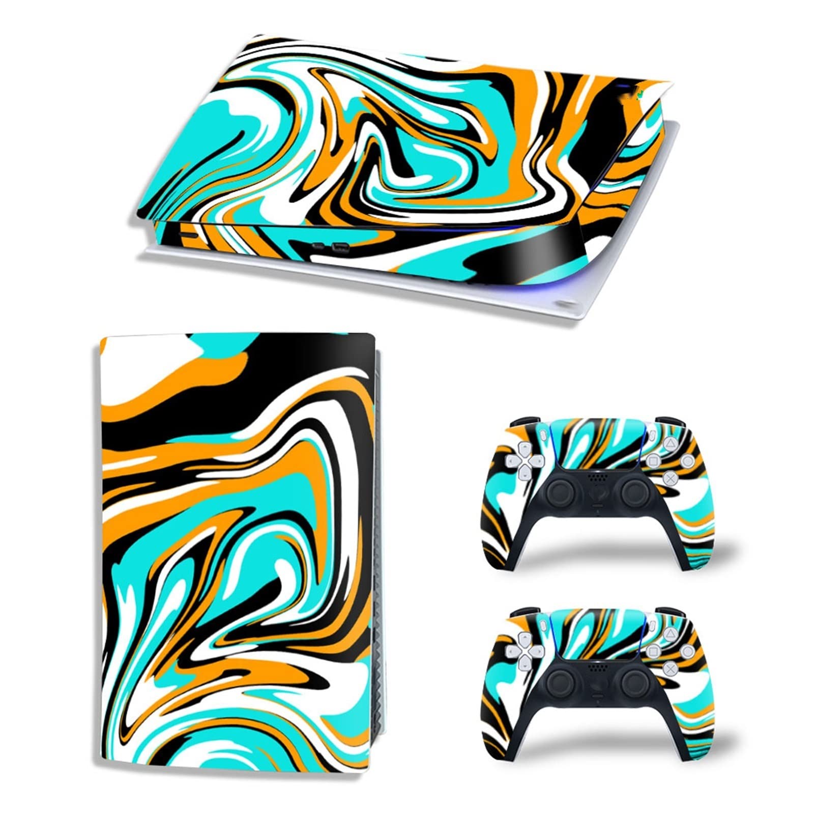 Anime Vinyl Skin Wrap for PS5 Digital Edition - Scratch-Resistant, Durable, Bubble-Free Console & 2 Controller Decals - Perfect for Gaming Setups & Anime Fans