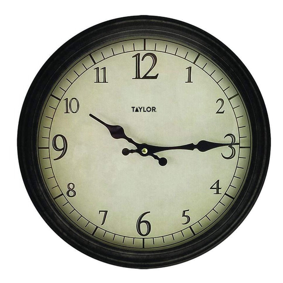 Vintage 18.5 Inch Antique Finish Metal Wall Clock - Perfect for Living Room, Bedroom & Office Decor