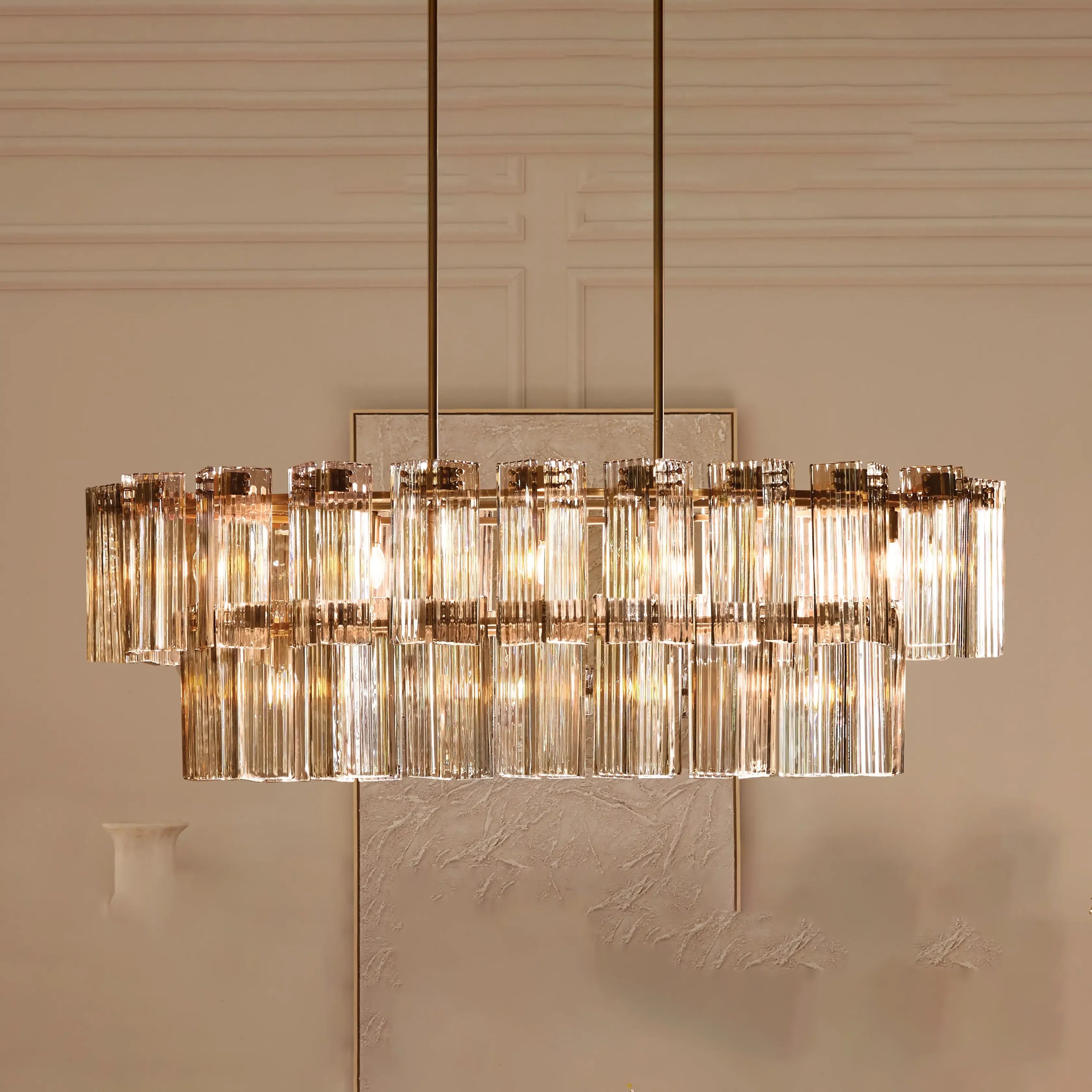 Delsie Oval Crystal Chandelier - 51