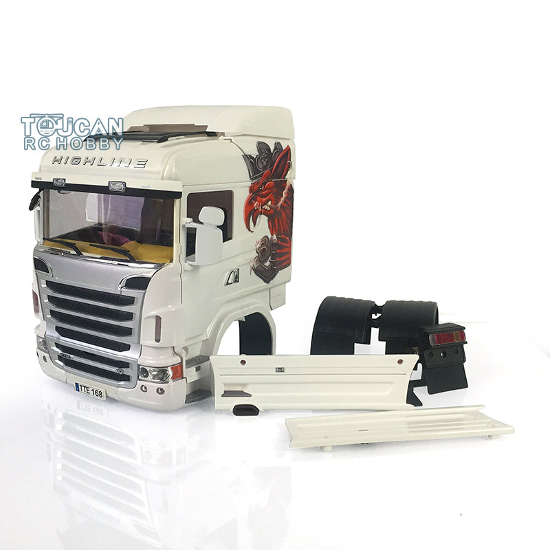 1/14 Scale TAMIYA R730 RC Tractor Truck Model Kit with Plastic Smoking Gripen Cabin - DIY Remote Controlled Trailer Lorry Car for Hobbyists & Collectors - Perfect for RC Racing, Model Displays, and DIY Projects