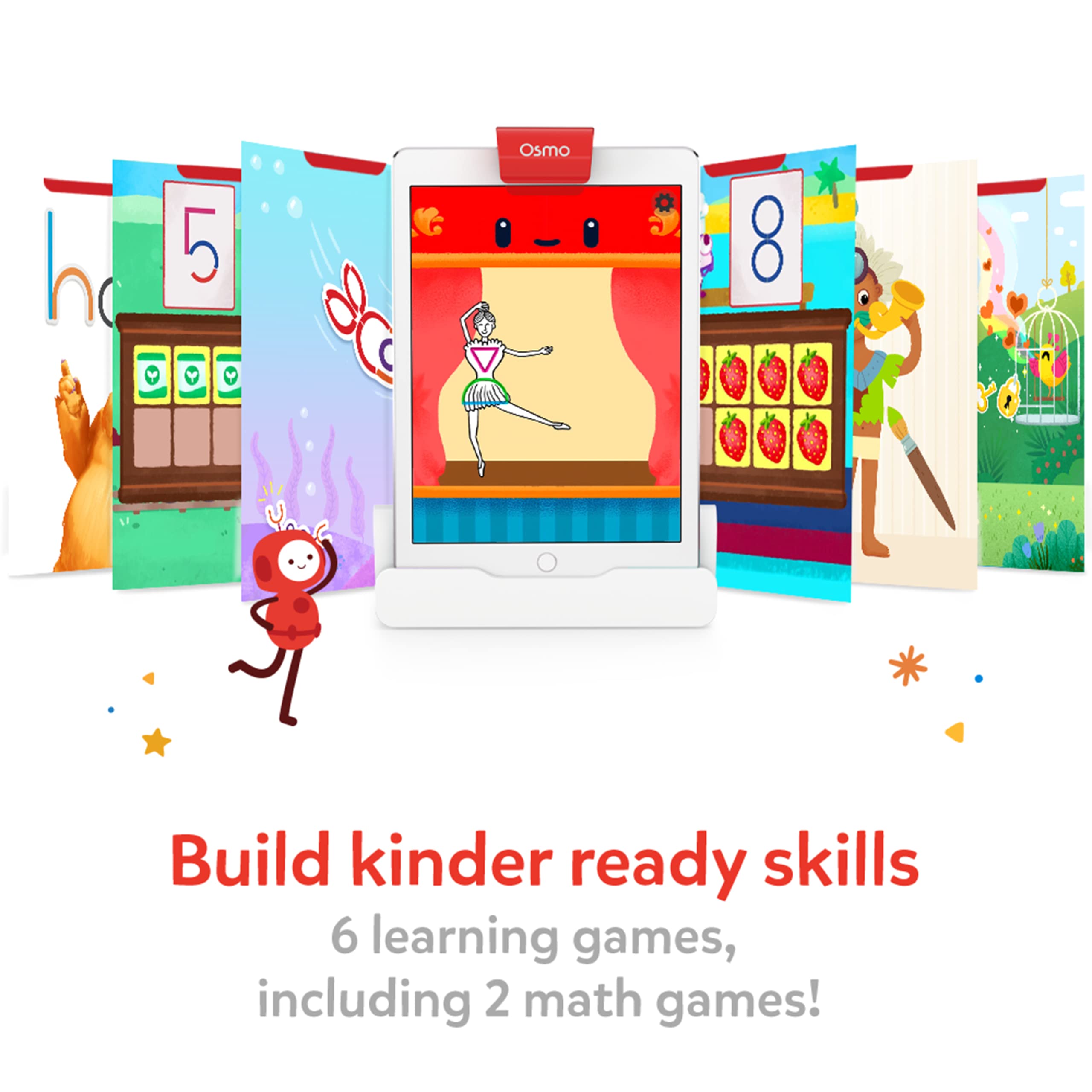 Osmo Little Genius Starter Kit for iPad - Early Math Adventure & Monster Bundle | STEM Learning Games for Kids Ages 5-10 | Fun Educational Toys for Home & Classroom Use