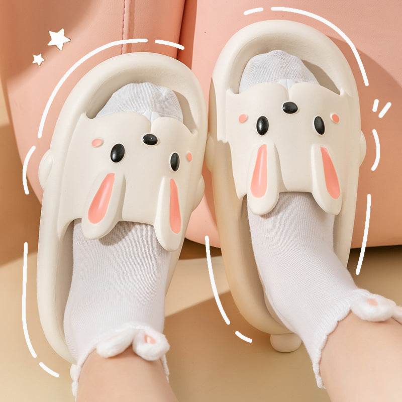 Cute Kawaii Bunny Slippers for Women - Soft Plush House Shoes with Non-Slip Sole - Perfect for Indoor Comfort, Lounge Wear & Gift Giving