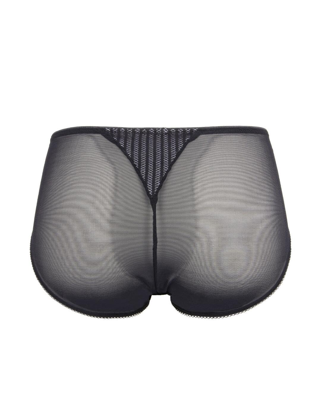 Women's High Waist Beauty Stripe Deep Brief Underwear - Comfortable Cotton Panties for Everyday Wear & Sleep