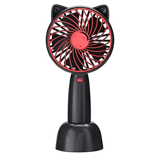 DIWANG Small Desk Fan - USB Powered Handheld Fan with Silent Operation, Large Capacity & Cute Cartoon Design | Perfect for Office, Dorm, Travel & Outdoor Use