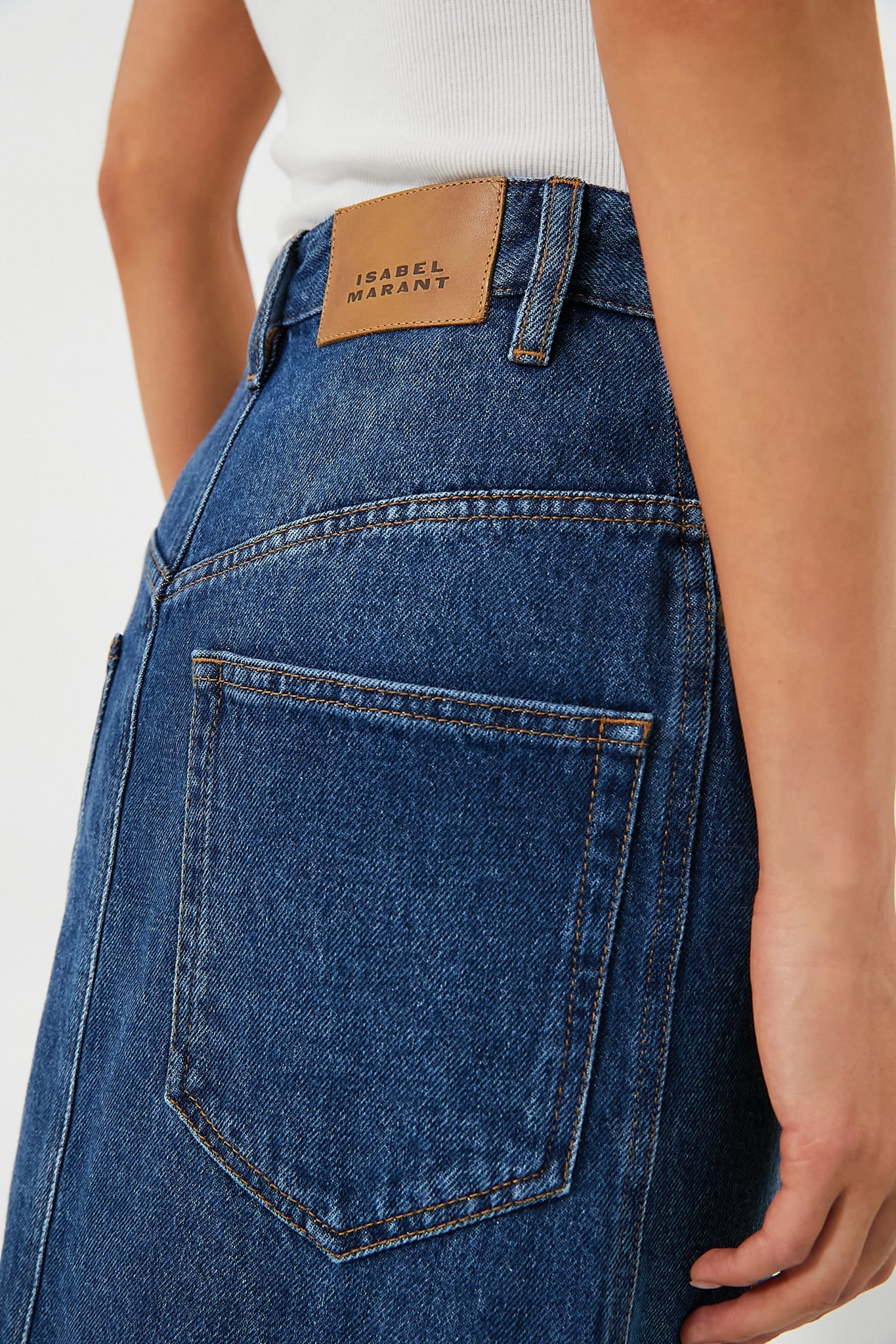 Blue Vandy Skirt for Women - Stylish A-Line Midi Skirt with Pockets | Perfect for Casual Wear, Office Outfits & Summer Fashion