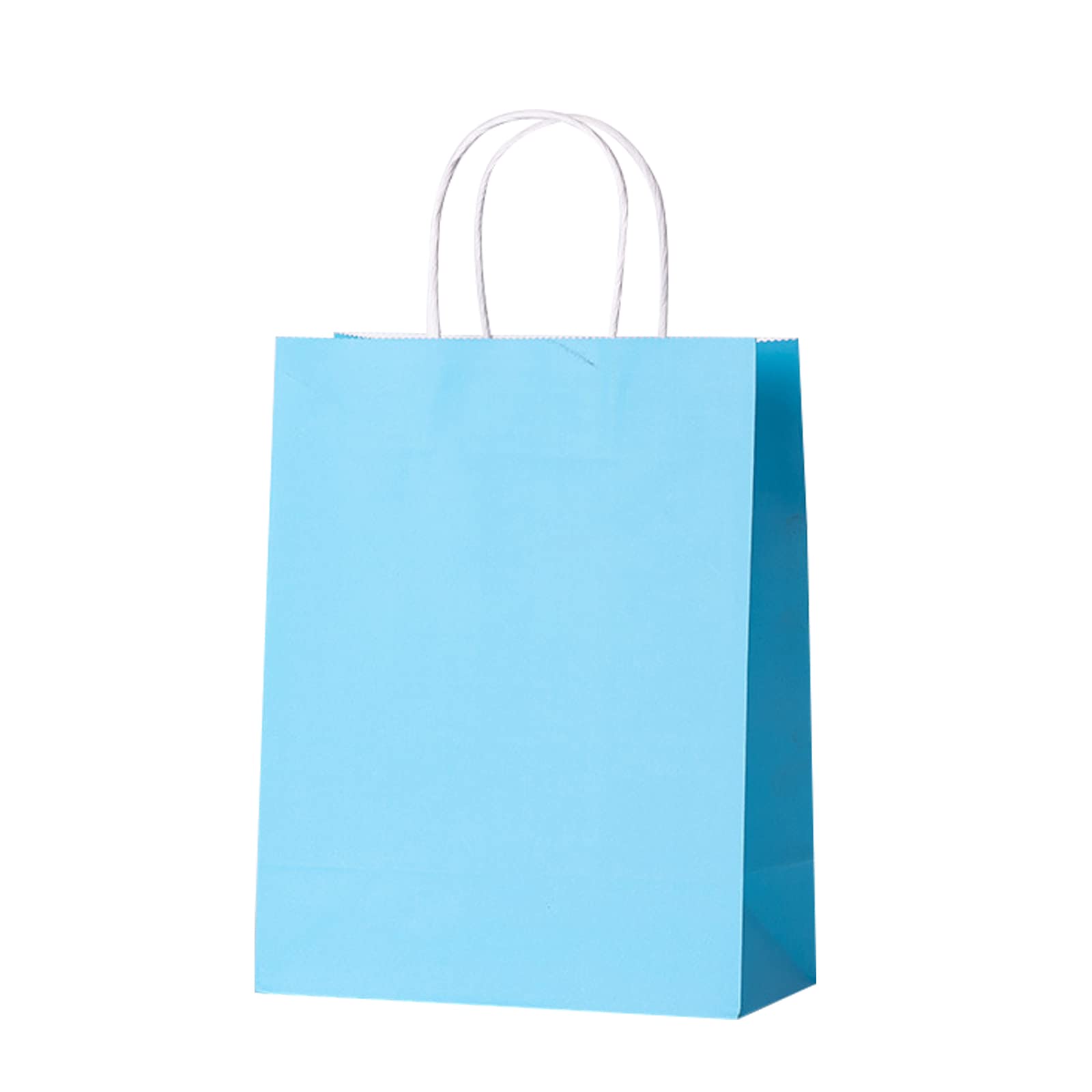 100 Pcs Kraft Shopping Bags with Handles - 4-8x4x11in Eco-Friendly Brown Paper Gift Bags for Christmas, Birthday, Thanksgiving, Halloween, Easter, Mother's Day & Kids Parties - Bulk Holiday Gift Bags for Retail, Events & Festive Packaging