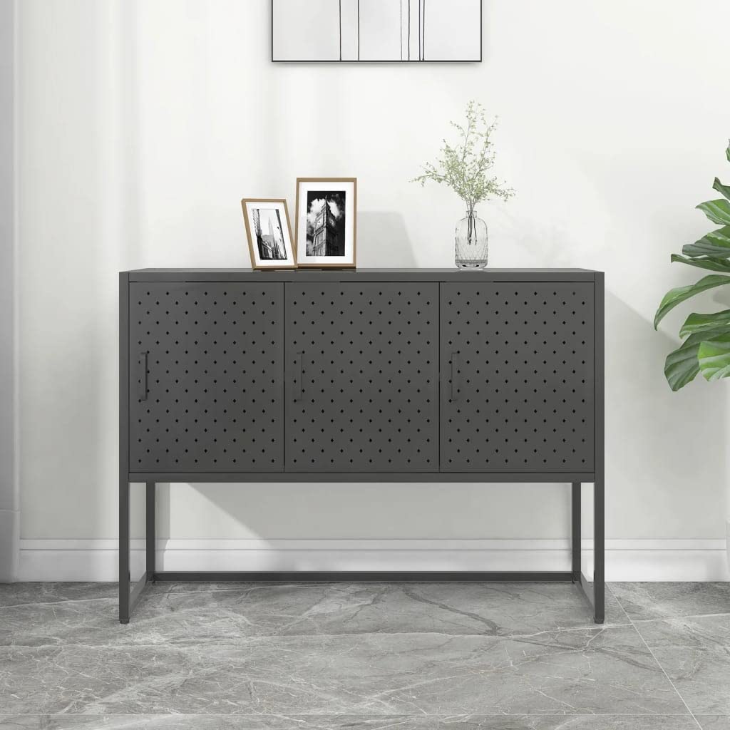 Industrial Style Sideboard Console Table with Storage - 41.3