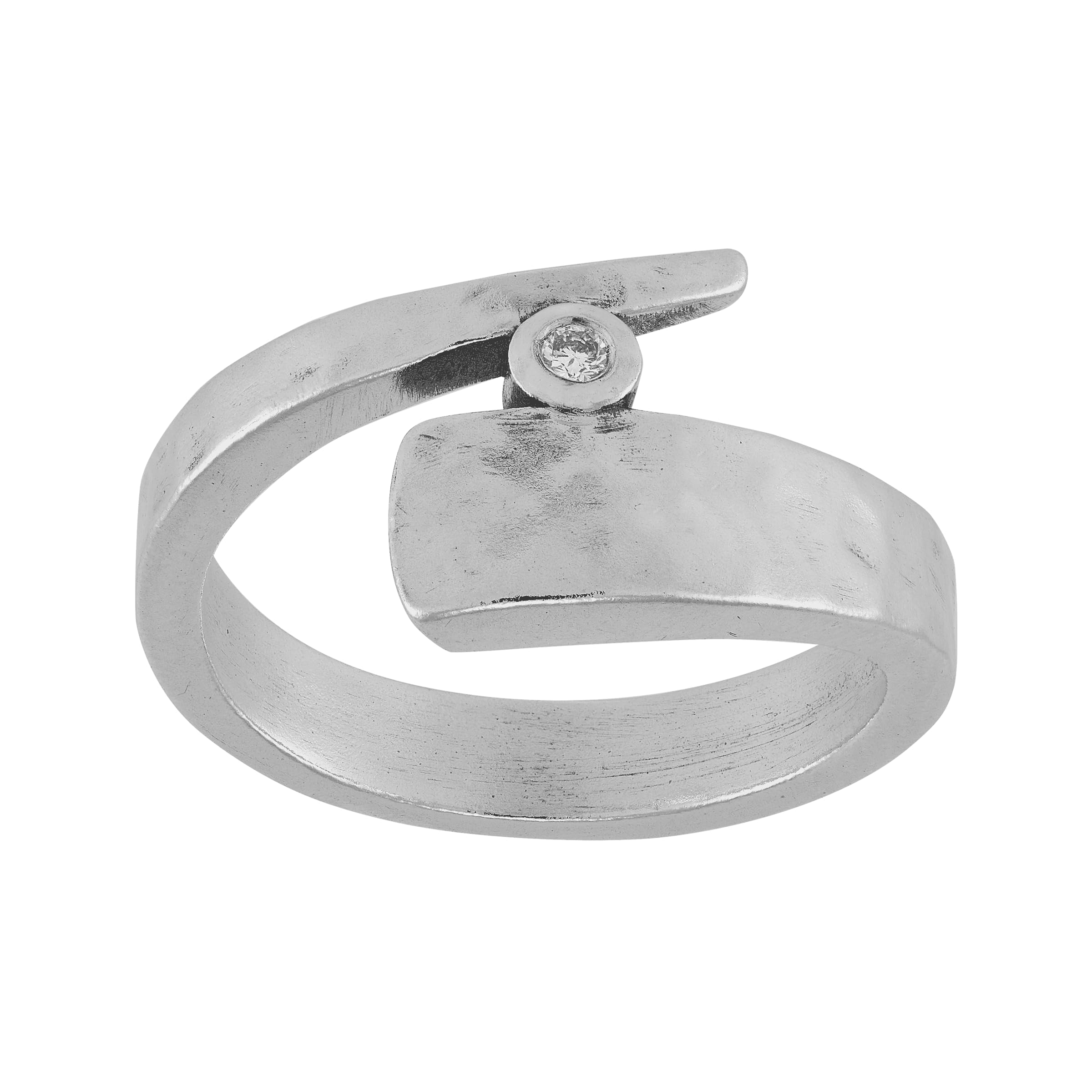 Silpada 'Modern Way' Sterling Silver Diamond Ring for Women - Elegant & Timeless Jewelry for Weddings, Anniversaries & Special Occasions