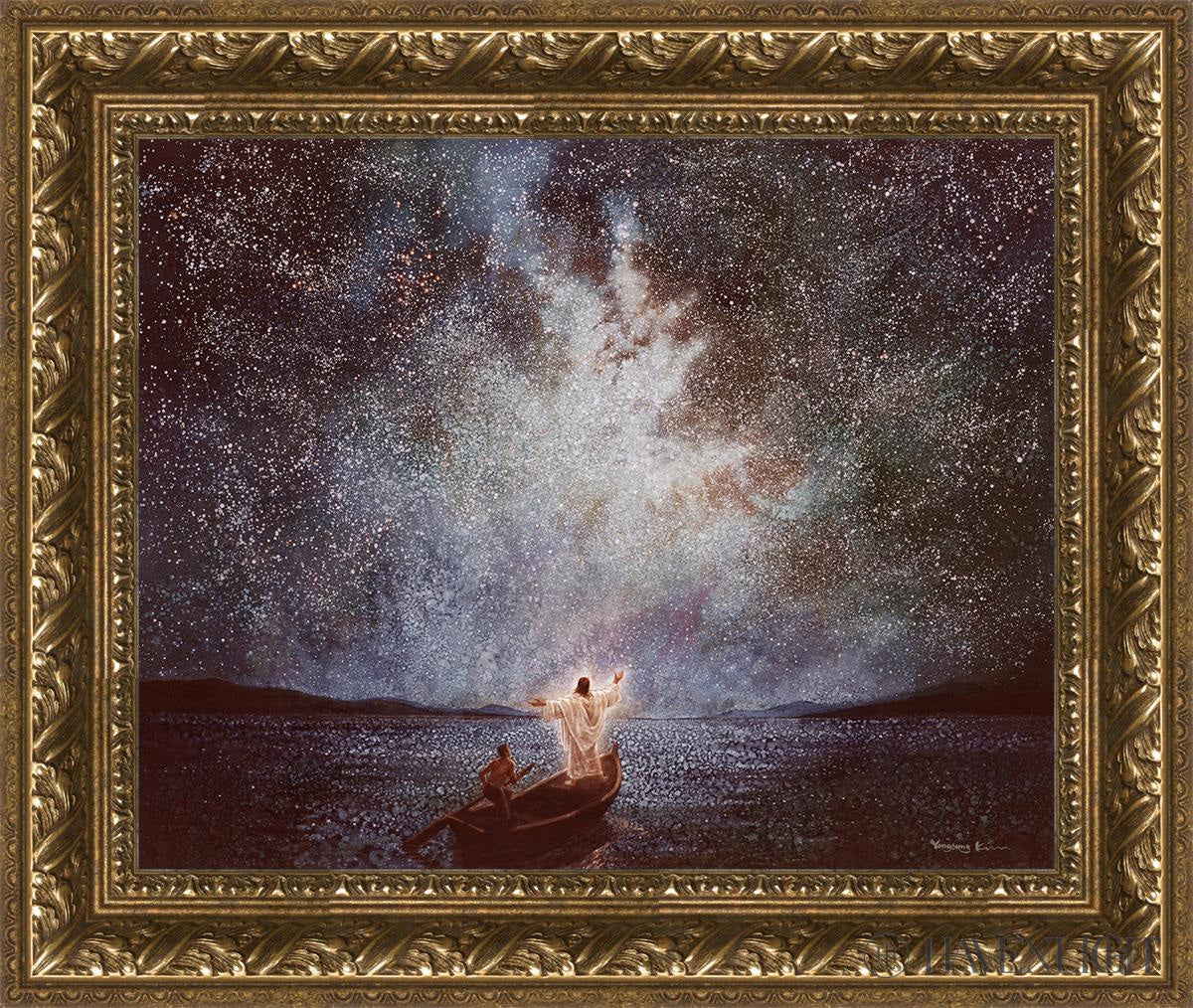 Calm And Stars By Yongsung Kim - Beautiful Celestial Wall Art for Home & Office Decor - Perfect for Bedroom, Living Room, Meditation Space