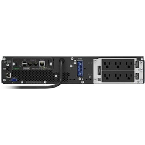 APC SRT1500RMXLA NC 1500VA Smart UPS Online - 2U Rackmount Uninterruptible Power Supply with LCD Display, 6x NEMA 5-15R Outlets, Network Card & Rail Kit | Ideal for Data Centers, Server Rooms & Network Equipment Protection