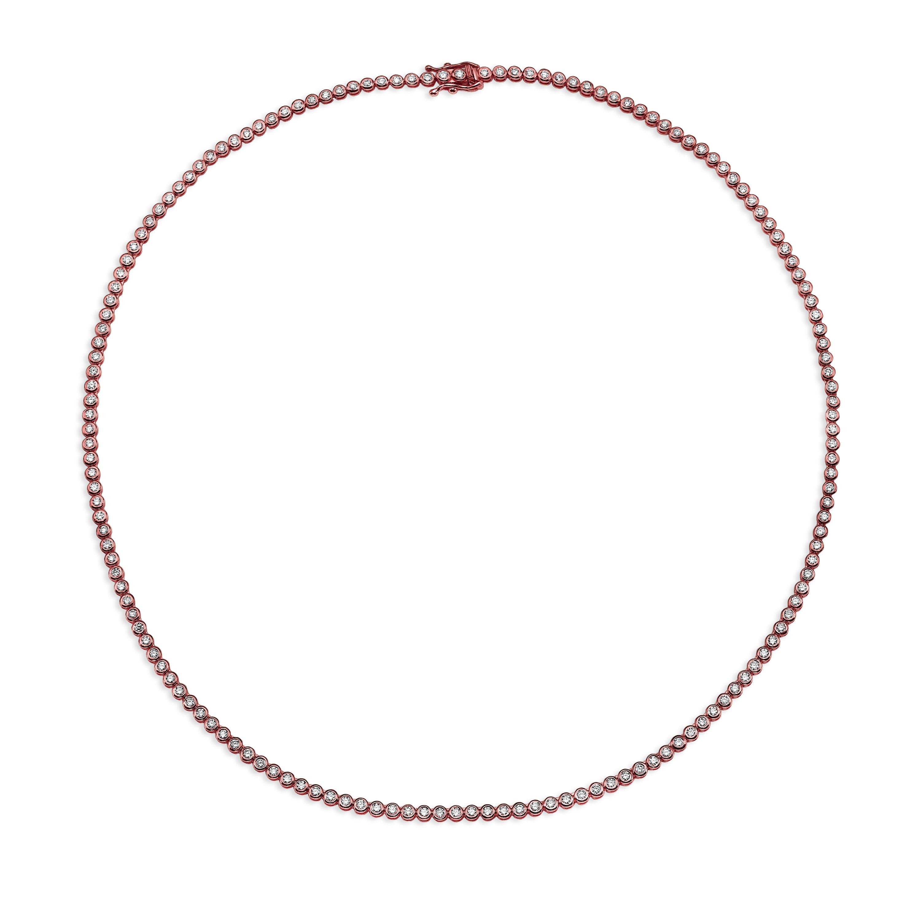 Luxury Bezel Tennis Necklace for Women - Elegant Diamond-Cut Cubic Zirconia Jewelry for Parties, Weddings & Special Occasions