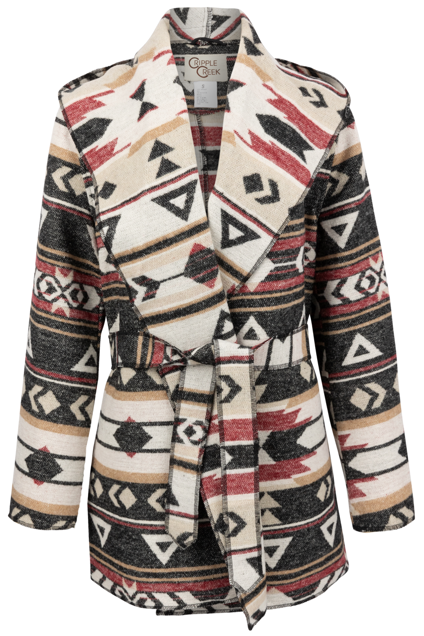 Authentic Navajo Wrap Jacket - Cripple Creek Style | Handmade Southwestern Fashion for Women | Perfect for Festivals, Boho Outfits & Casual Wear