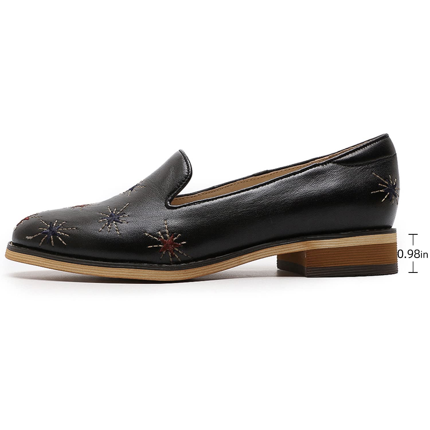 Women's Leather Penny Loafers Slip-On Flats - Comfortable Office Shoes for Professional Women | Perfect for Business Casual, Work & Everyday Wear